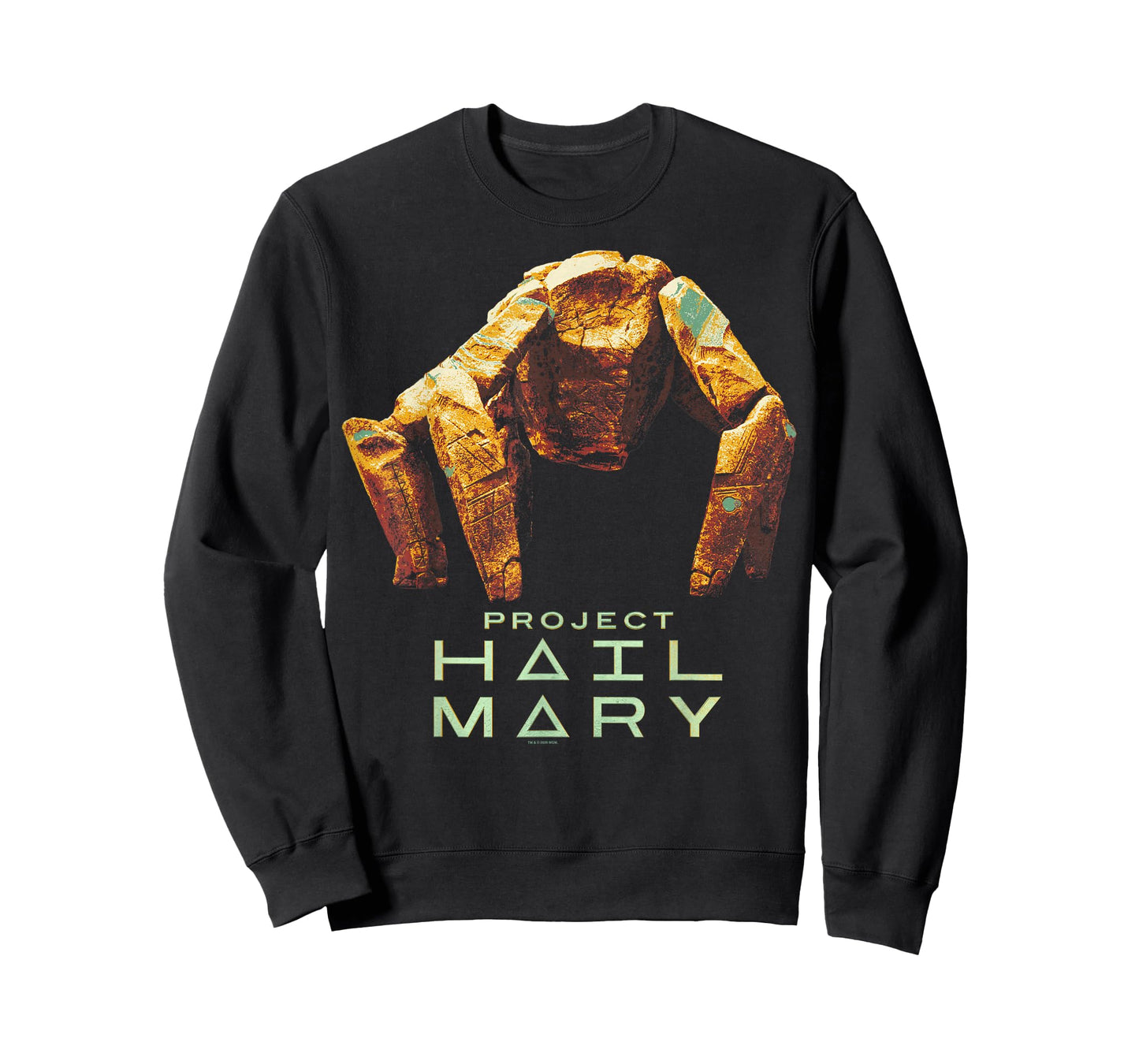 Project Hail Mary Rocky The Alien Distressed Portrait T-Shirt