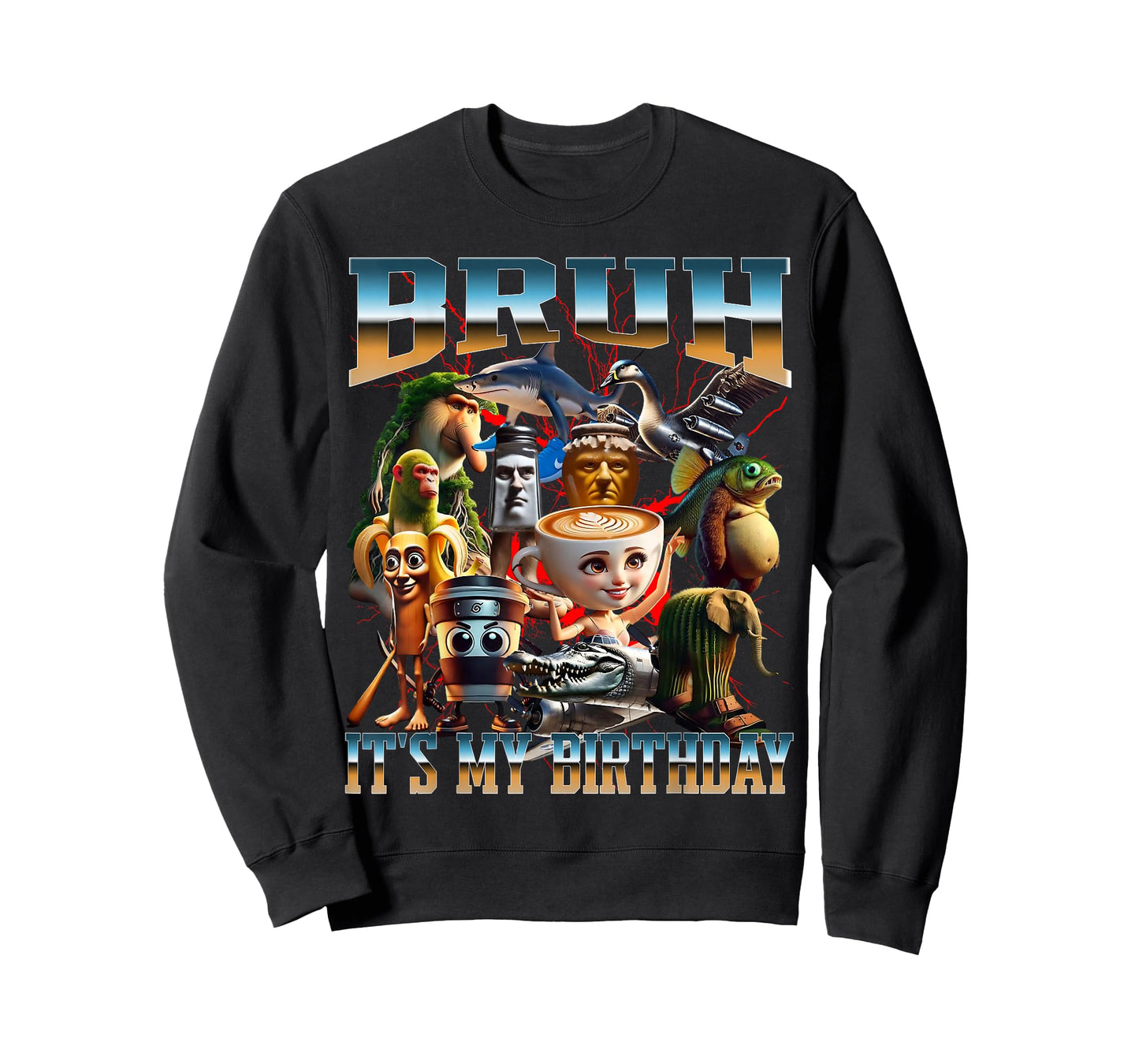 Bruh It’s My Birthday Meme Brainrot Funny T-Shirt