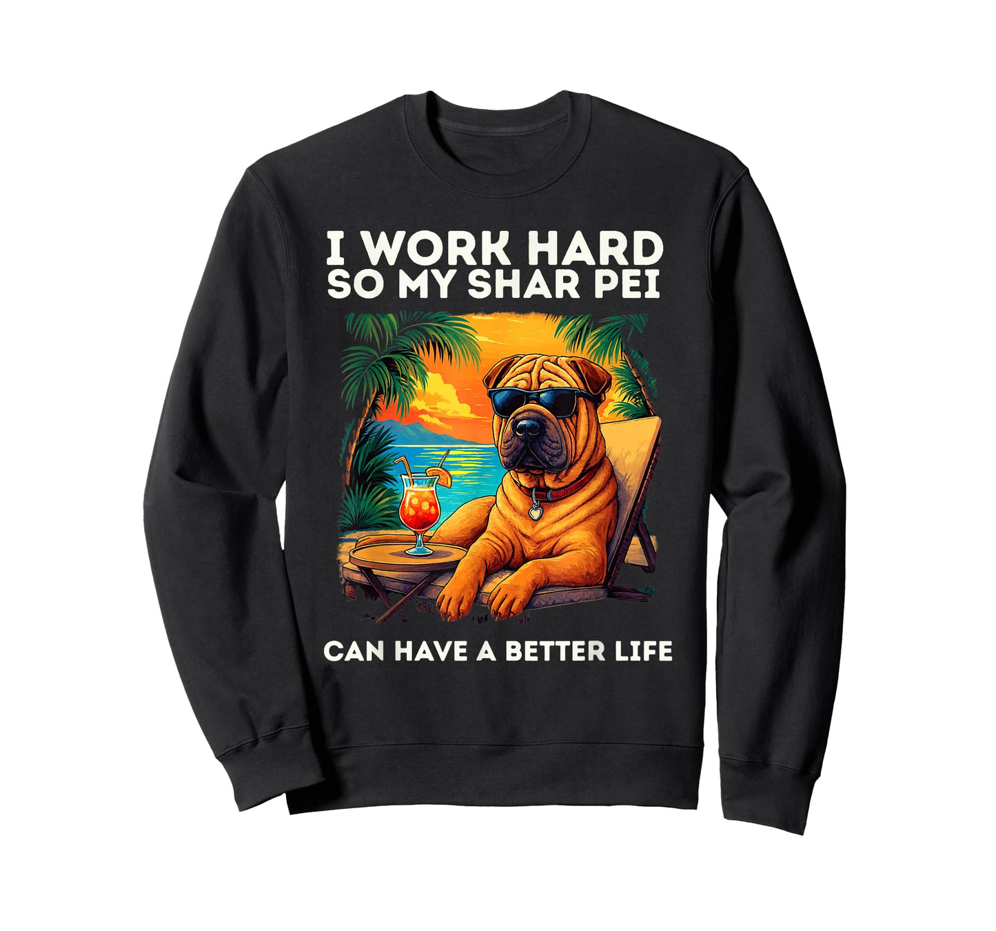 Shar Pei Lover Design Funny Shar-Pei Dog T-Shirt