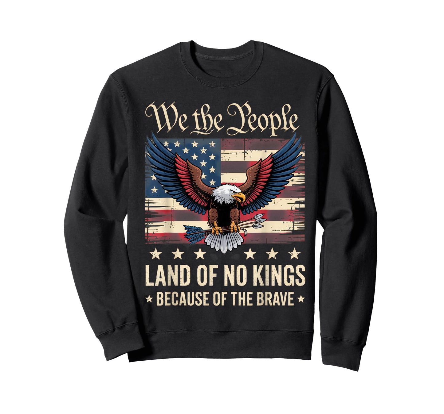 We The People Patriotic Americans Land of No Kings Patriotic T-Shirt