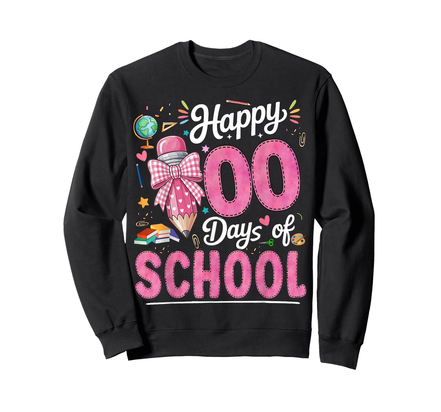 Happy 100 Days of School Teacher Girls Kids T-Shirt