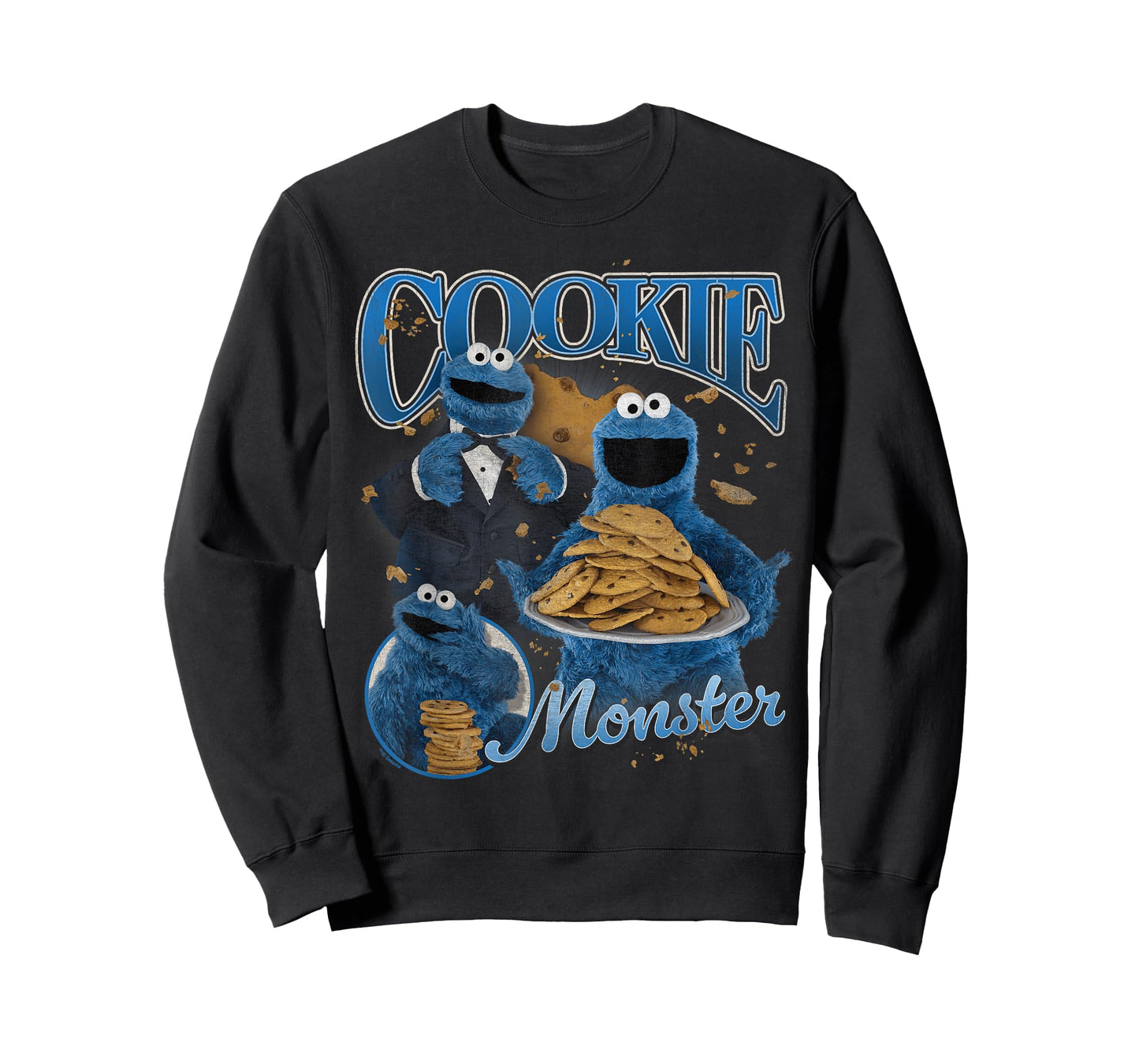 Sesame Street Cookie Monster Bootleg Style T-Shirt