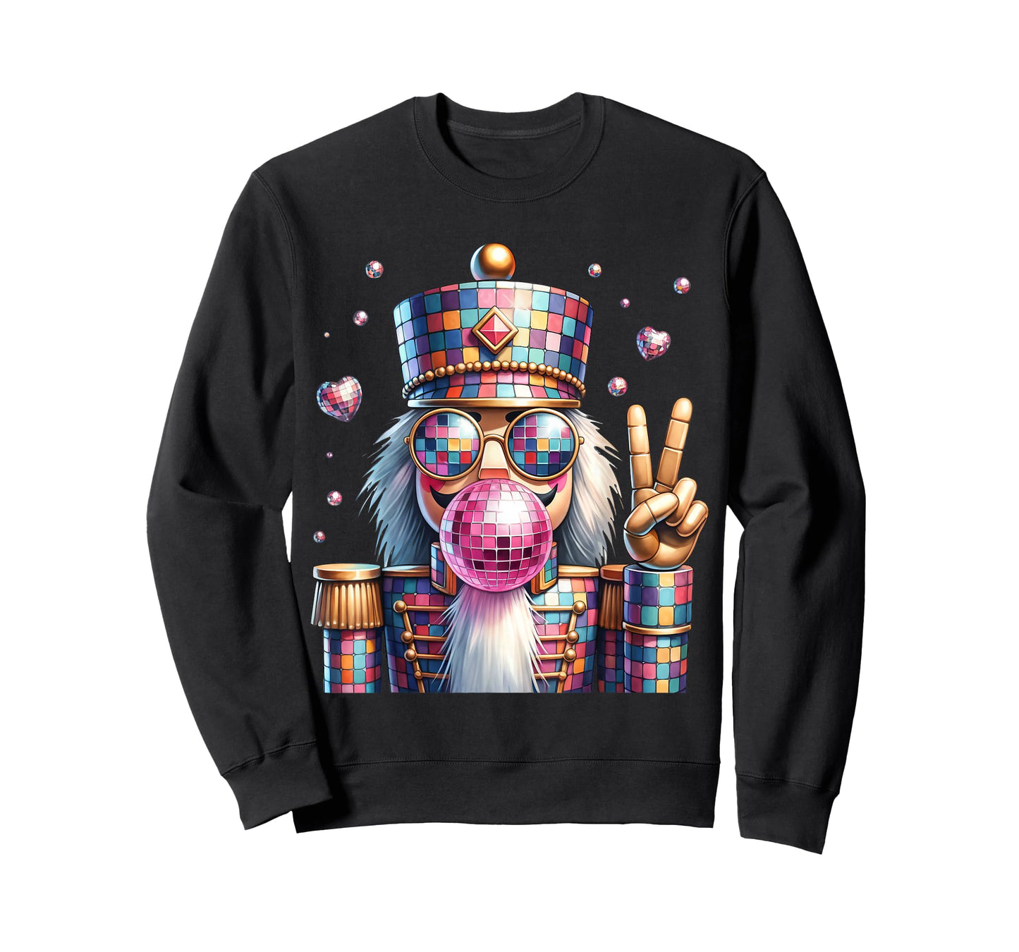 Pink Disco Nutcracker Bubblegum Christmas for Men Women Kid T-Shirt