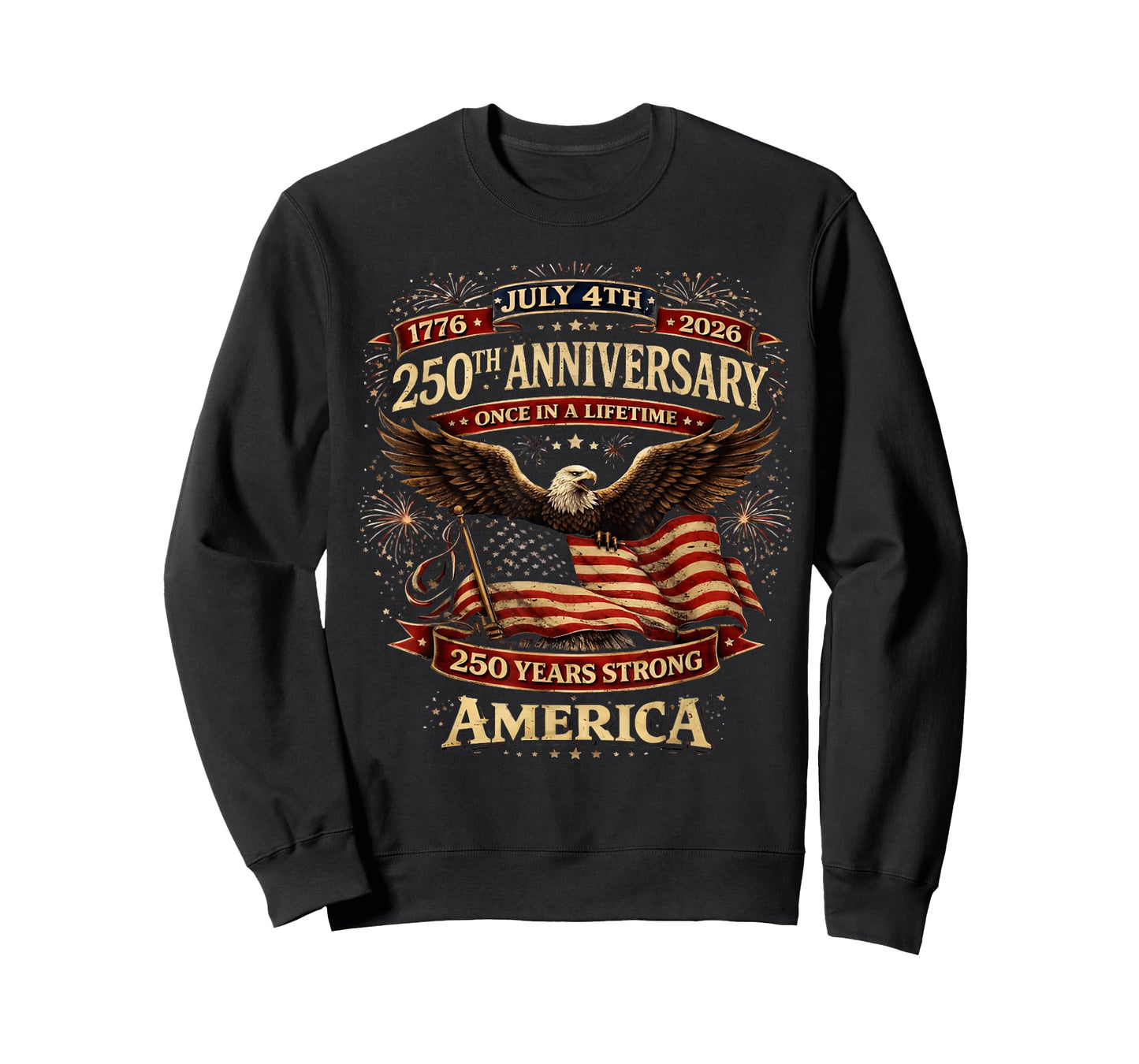 July 4th 250th Anniversary America Shirt 1776–2026 T-Shirt