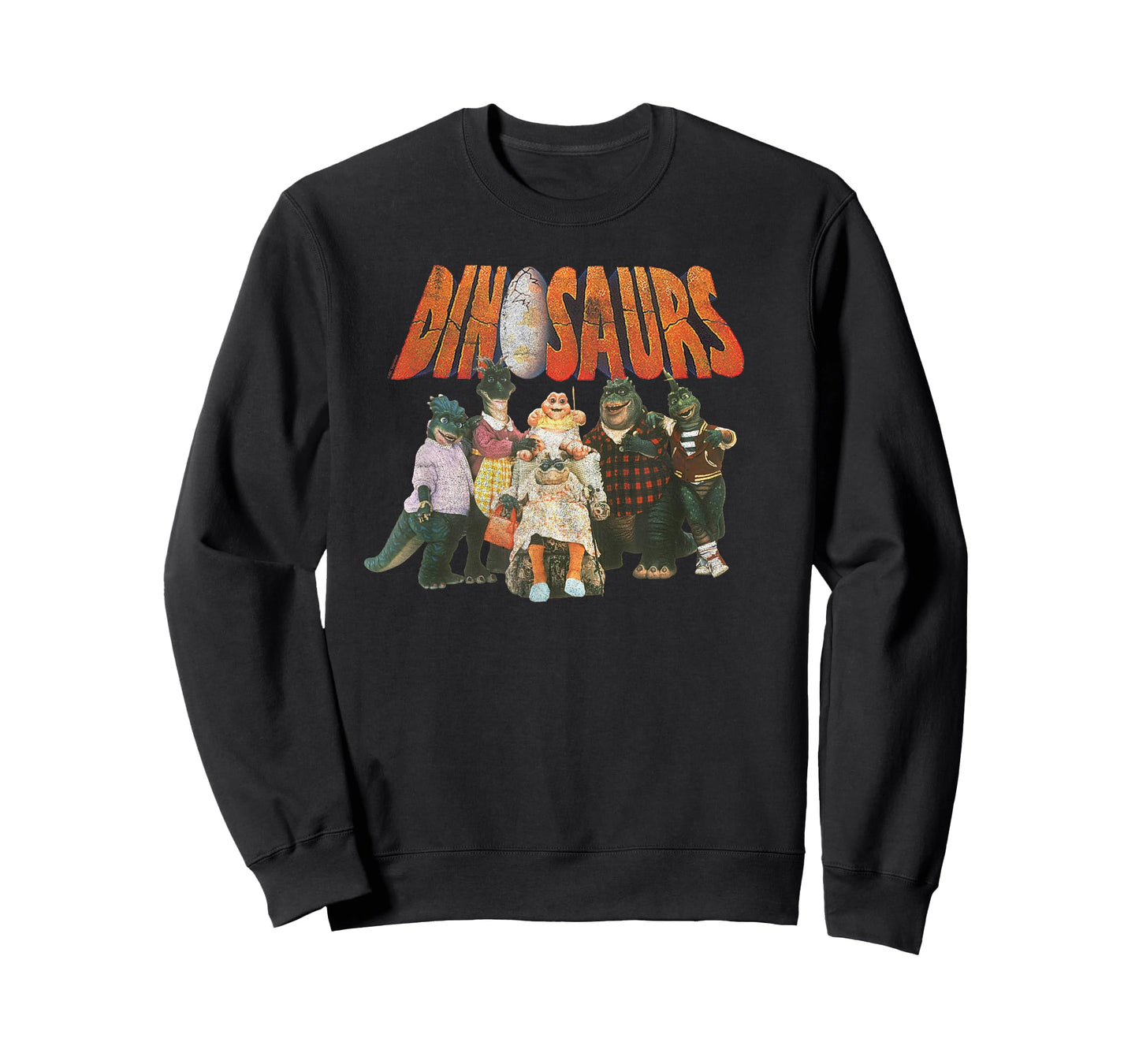 Dinosaurs Sinclair Family Portrait with Logo 90's TV Show T-Shirt
