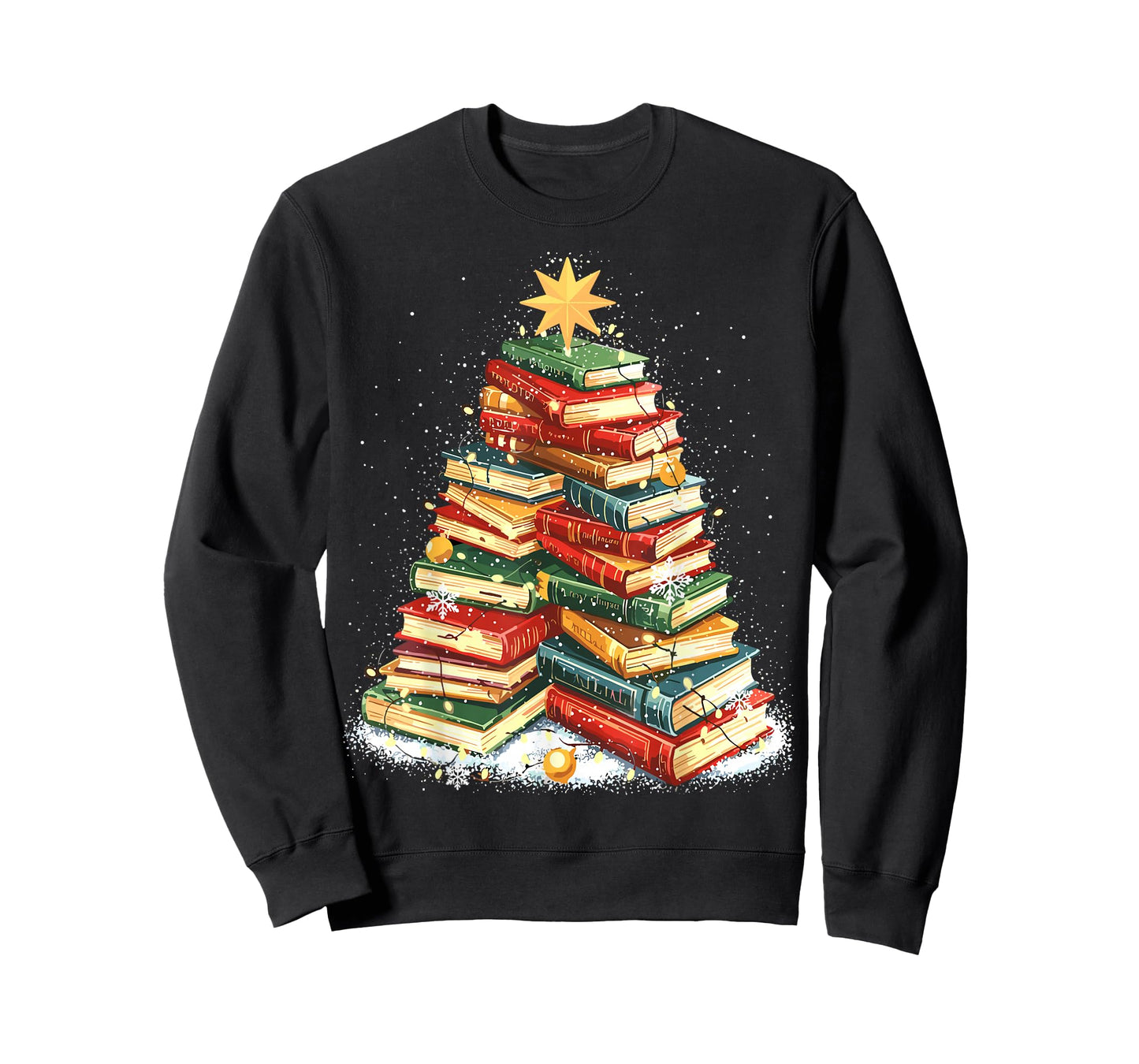 Book Christmas Tree Reading T-Shirt