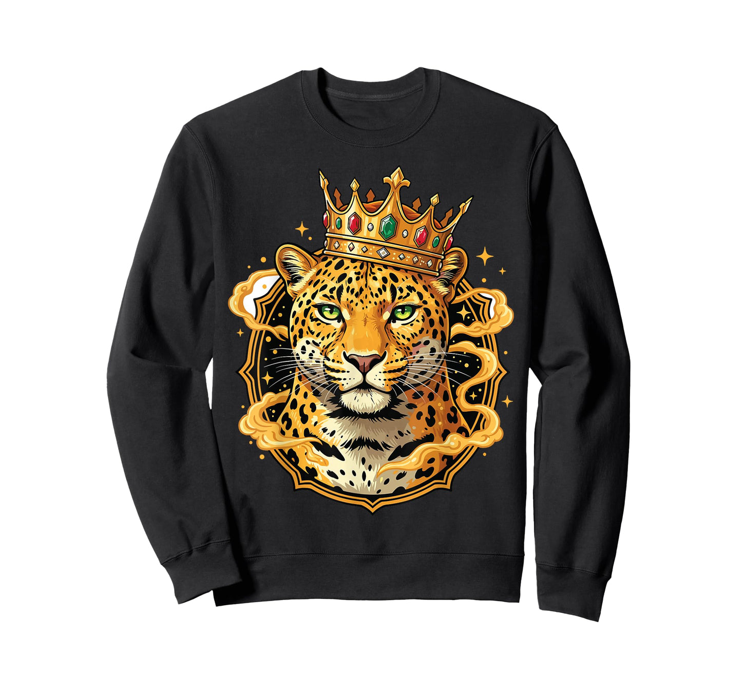 King Leopard Shirt Crown Animal Lovers T-Shirt