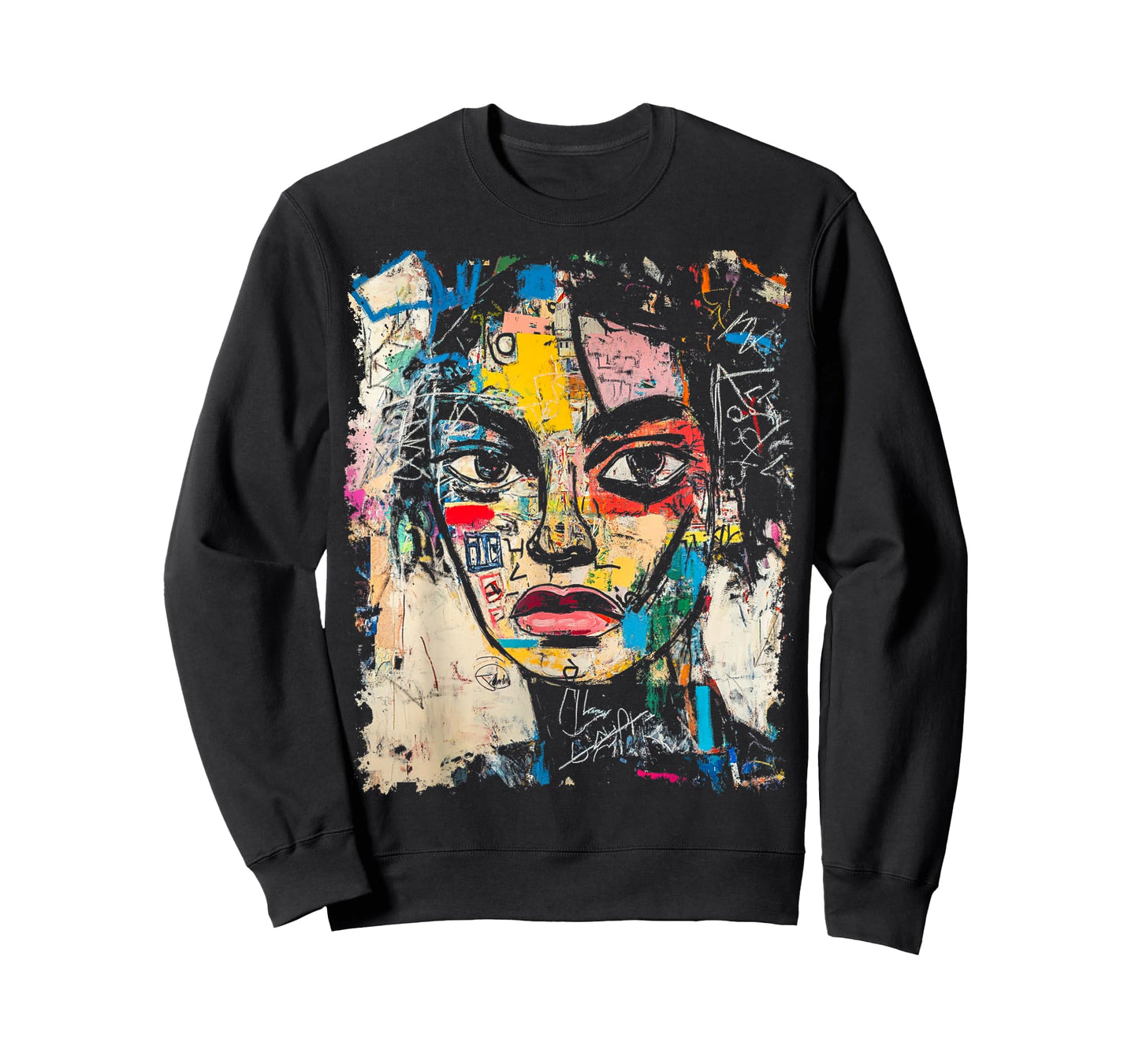I Lov Art Style Women's 90s Abstract Painting Graffiti T-Shirt