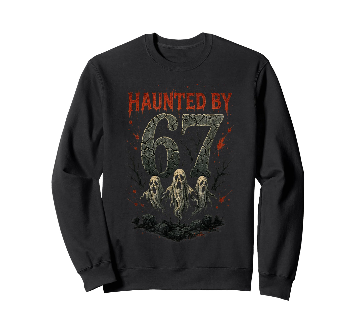 Haunted by 67 Six Seven 6 7 Meme Gen Alpha Halloween Shirt T-Shirt