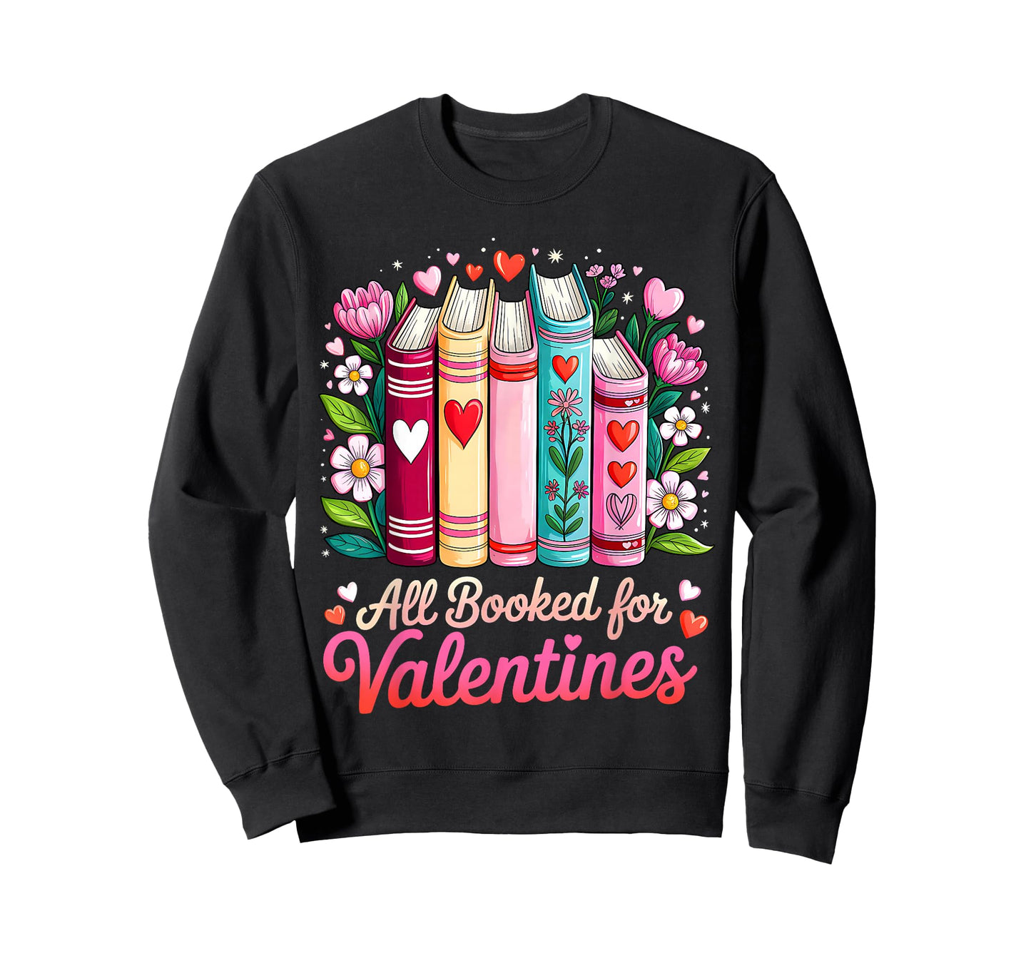 Valentine All Booked for Valentine Book Lovers Teacher Kid T-Shirt