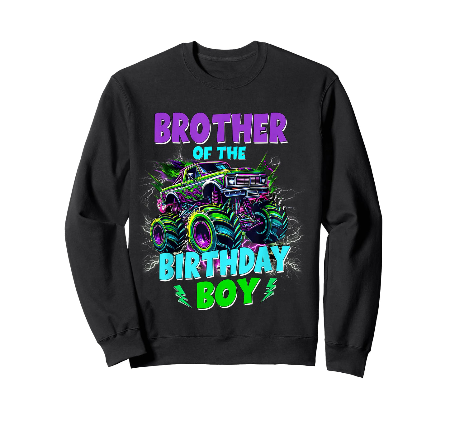 Brother of The Birthday Boy Monster Truck Family Matching T-Shirt