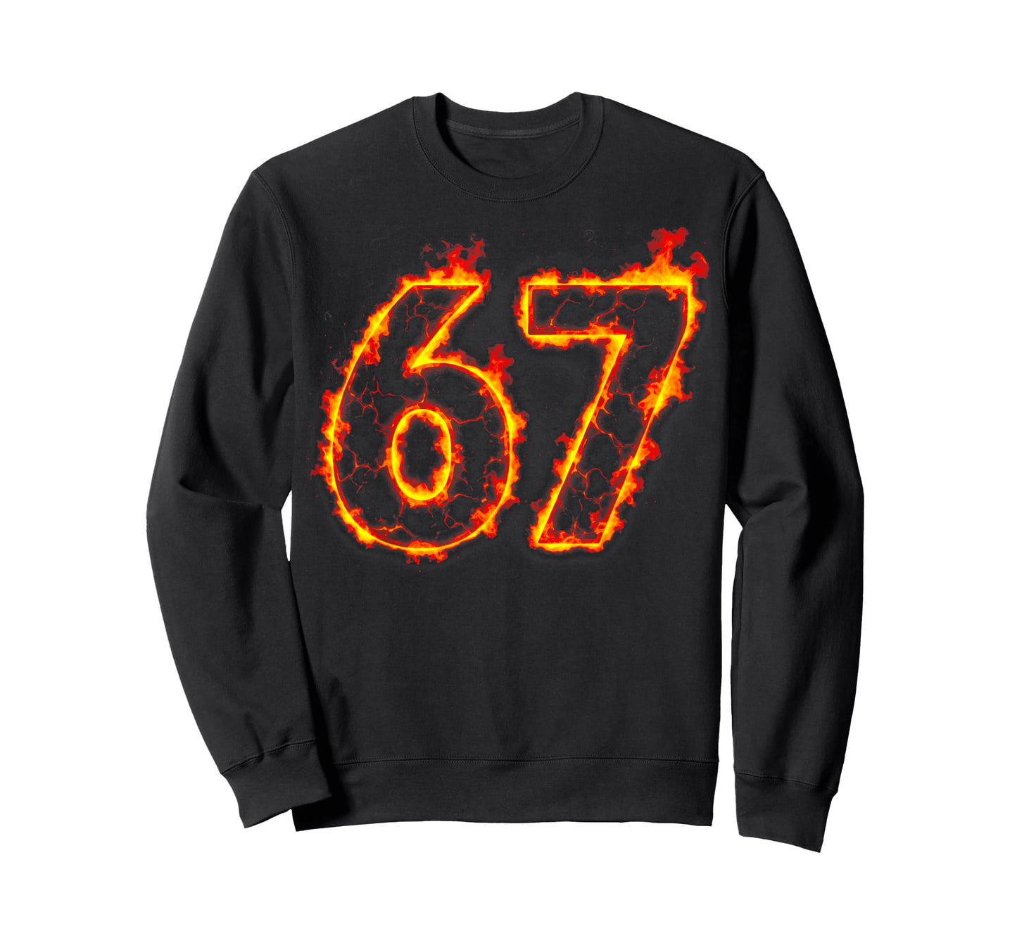 67 Flame Number Six Seven Meme 67 Kids T-Shirt