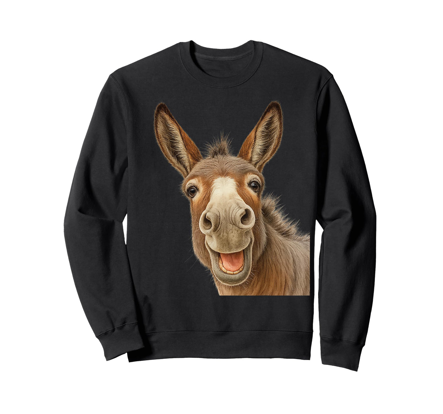 Funny Donkey Face Donkey Head Smile Eagerly Donkey Lover T-Shirt