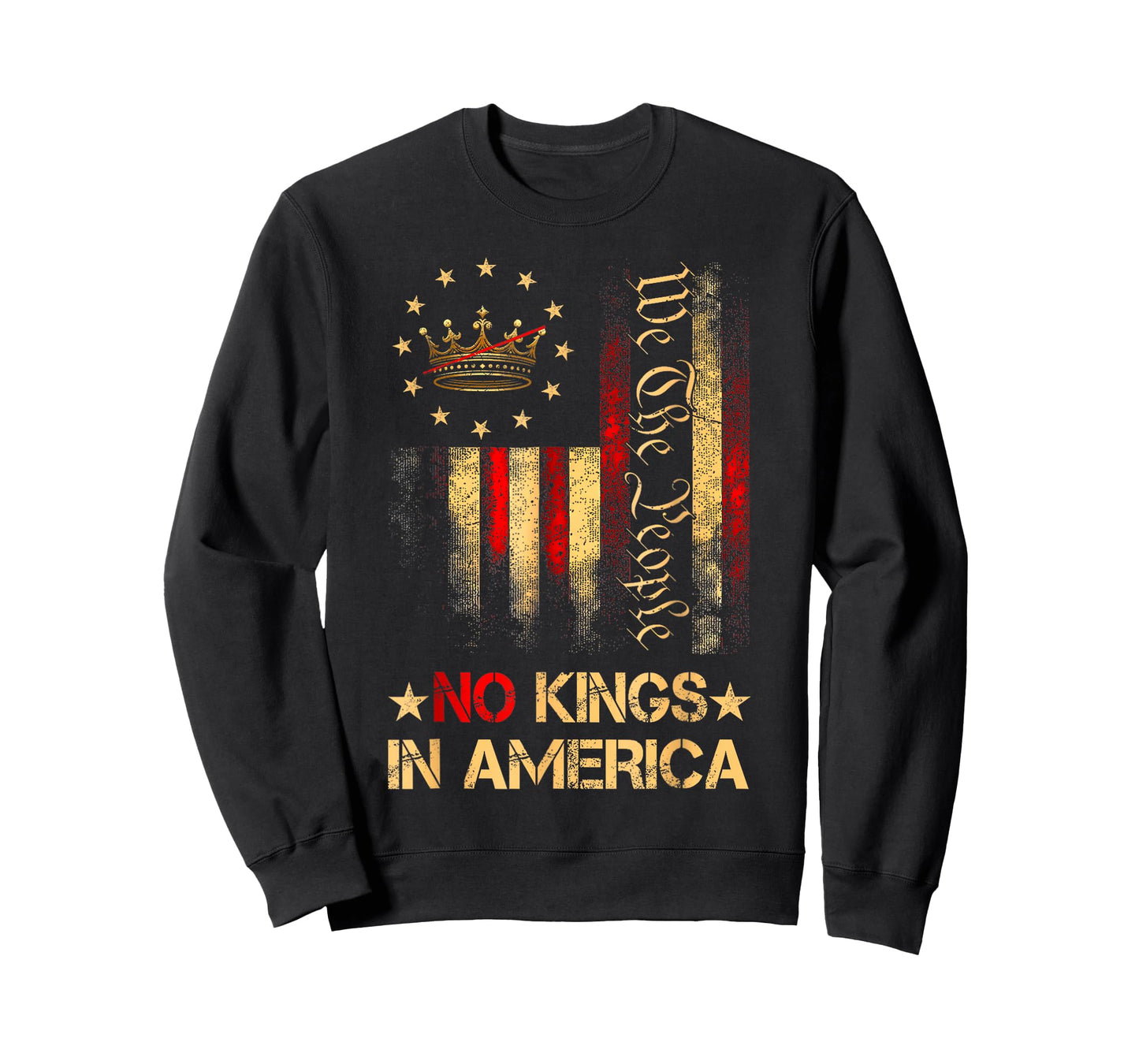 No Kings in America We The People USA Patriotic T-Shirt
