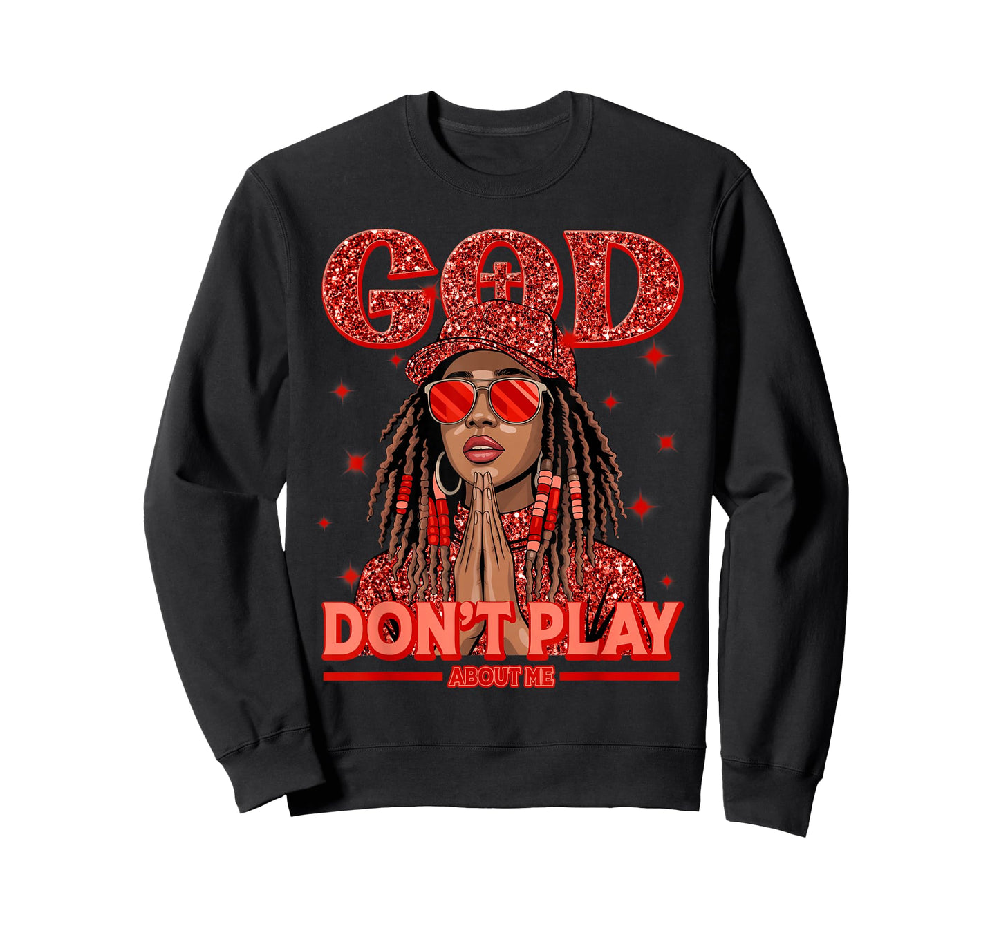 God Don't Play About Me Black Women Afro African Christian T-Shirt