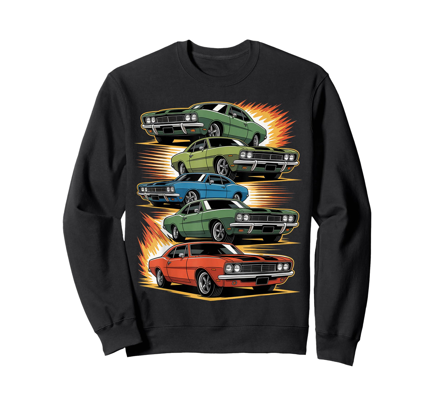 Car Madness Muscle Cars Hotrods and Classic Cars Vintage T-Shirt