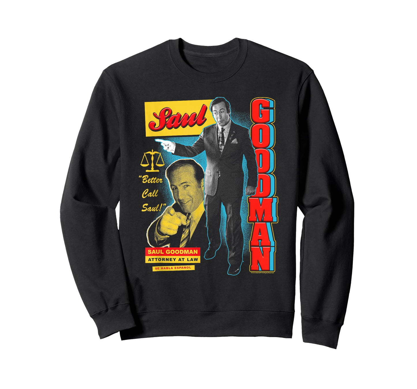 Breaking Bad Saul Goodman Colorful Ad Collage TV Show T-Shirt