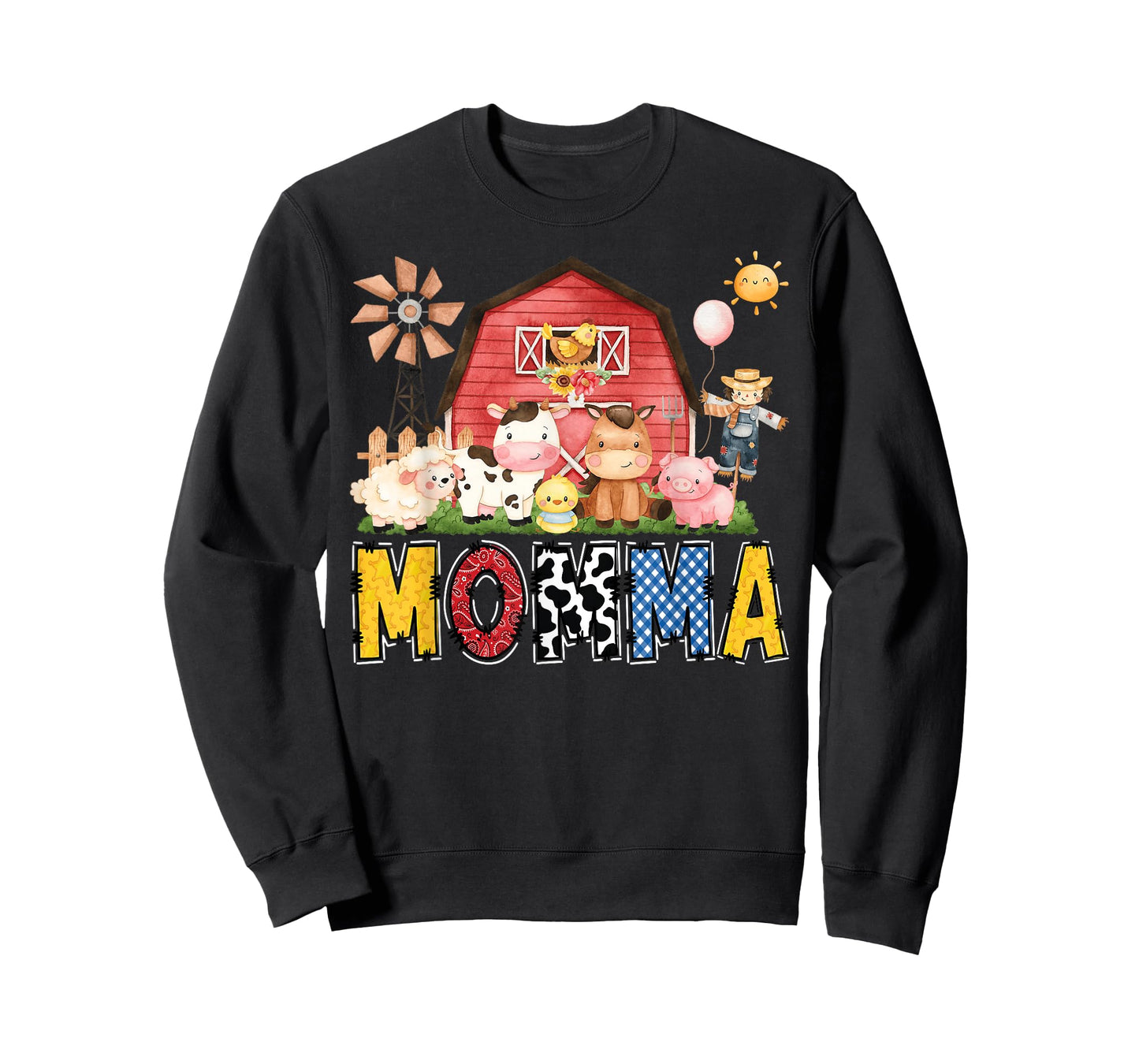 Momma Farm Cow Birthday Boy Matching Family Party T-Shirt