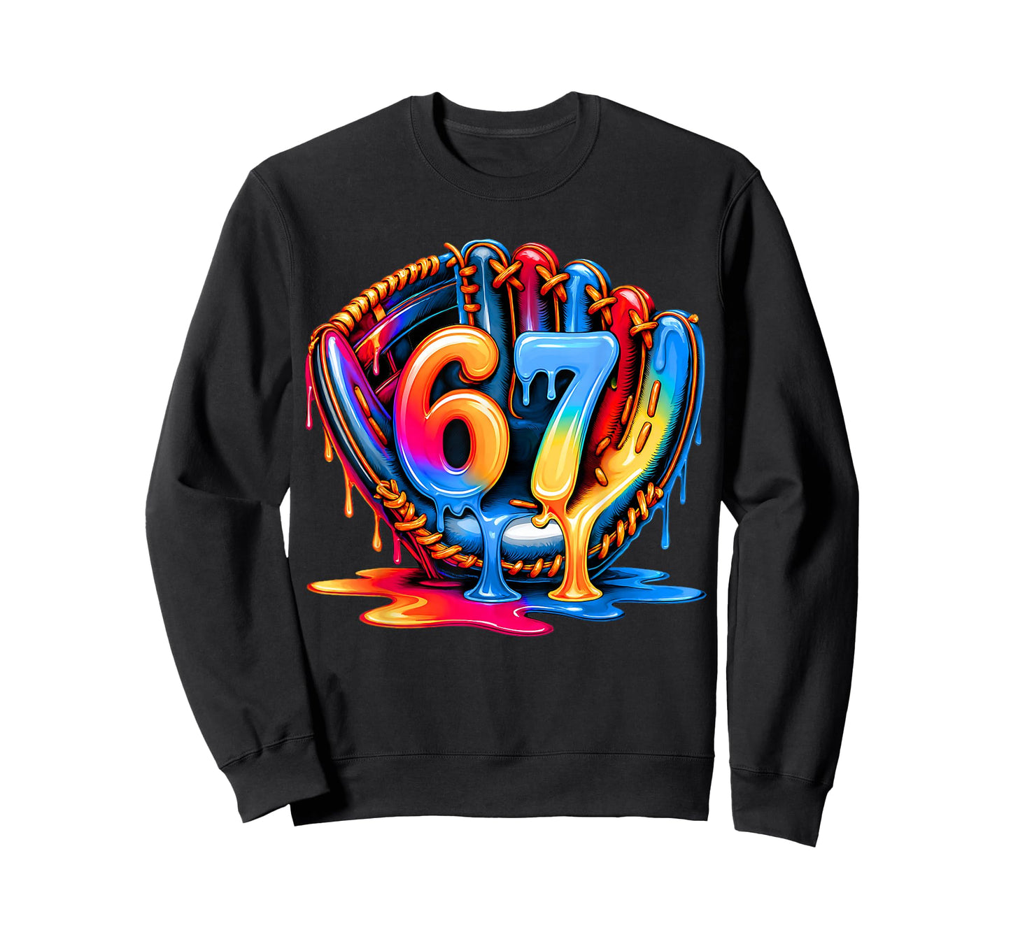 Baseball Drip Ice Cream 67 Baseball Lifestyle 101 T-Shirt