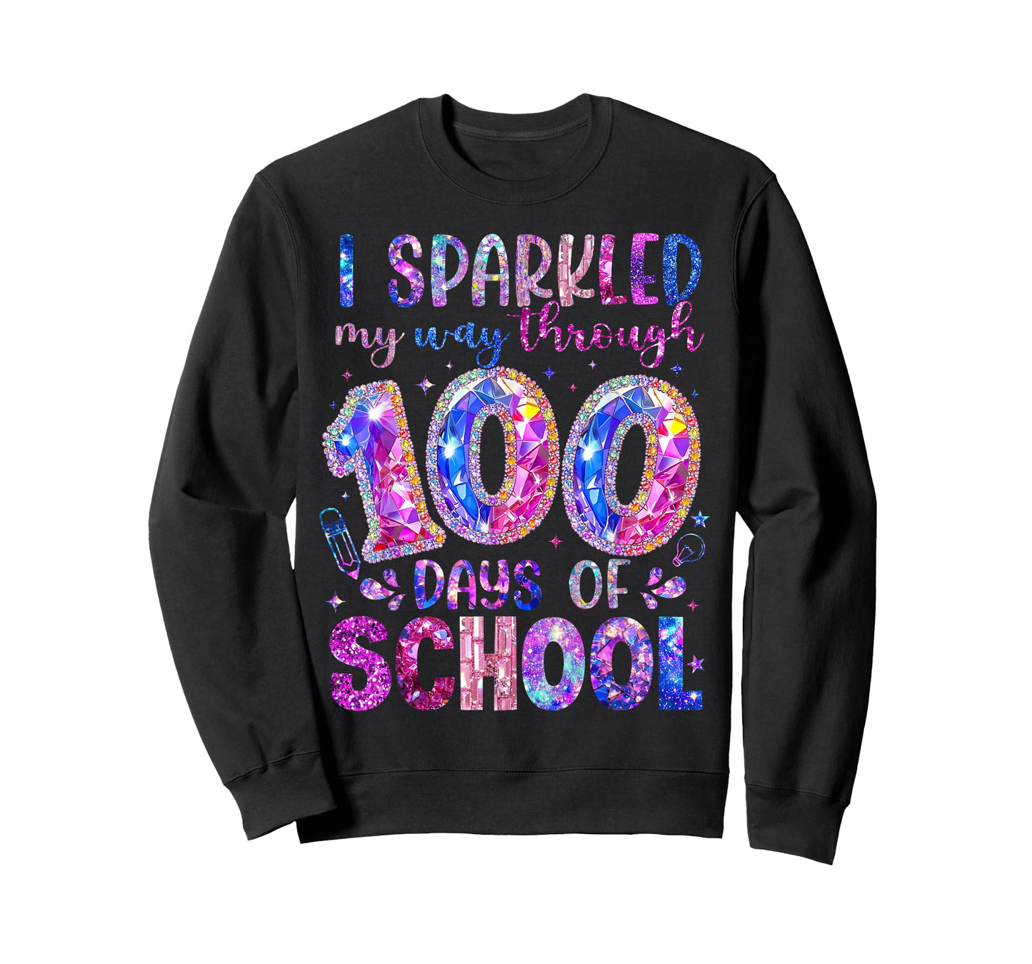 I Sparkler My Way Through 100 Days of School Student Teacher T-Shirt