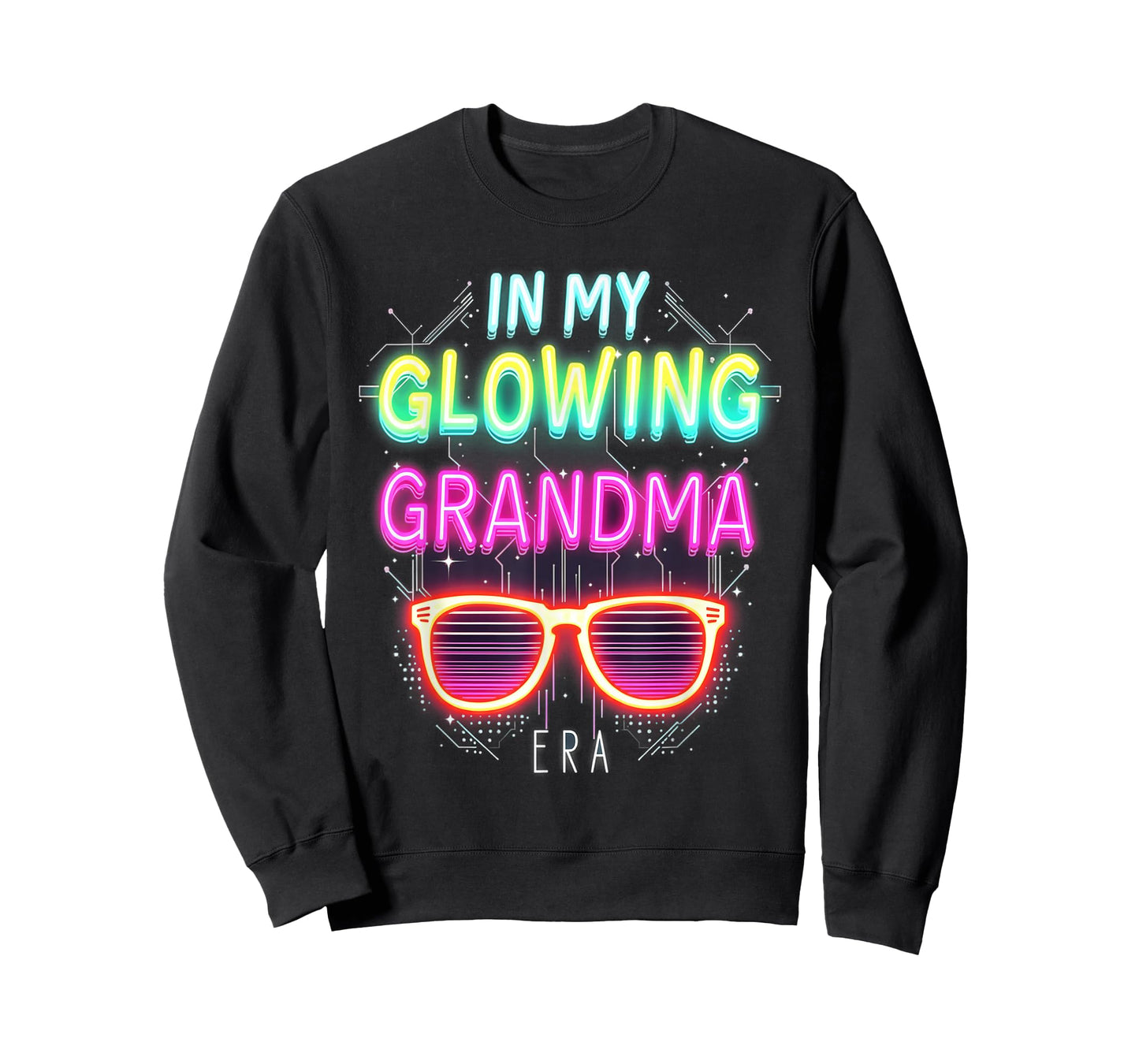 in My Glowing Grandma Era Groovy Colorful Bright T-Shirt