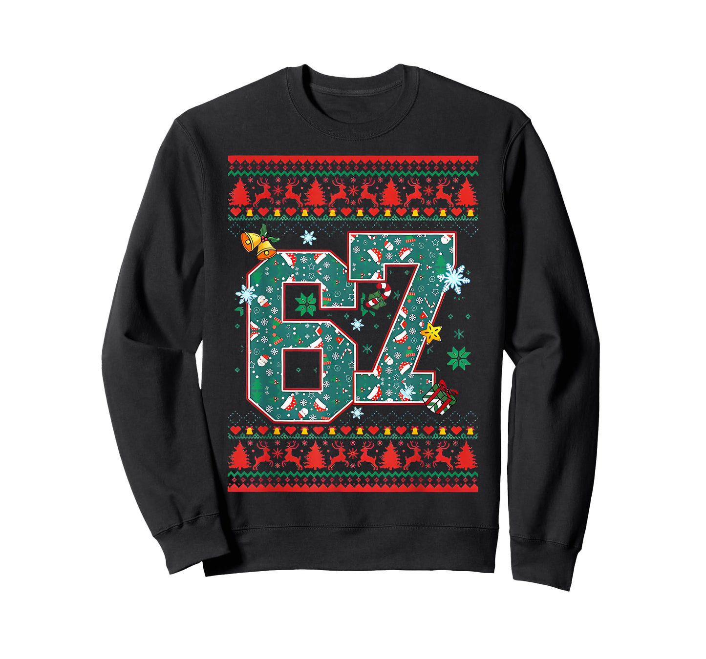 Retro 67 Six Seven Christmas Shirt Meme T-Shirt