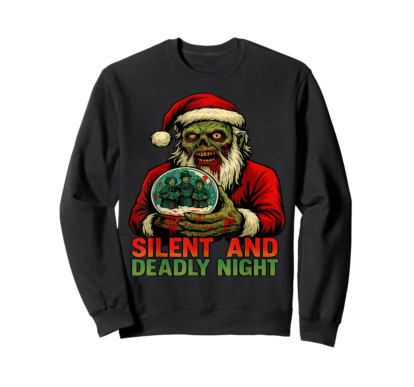 Zombie Santa Claus Dark Silent Deadly Night Christmas T-Shirt