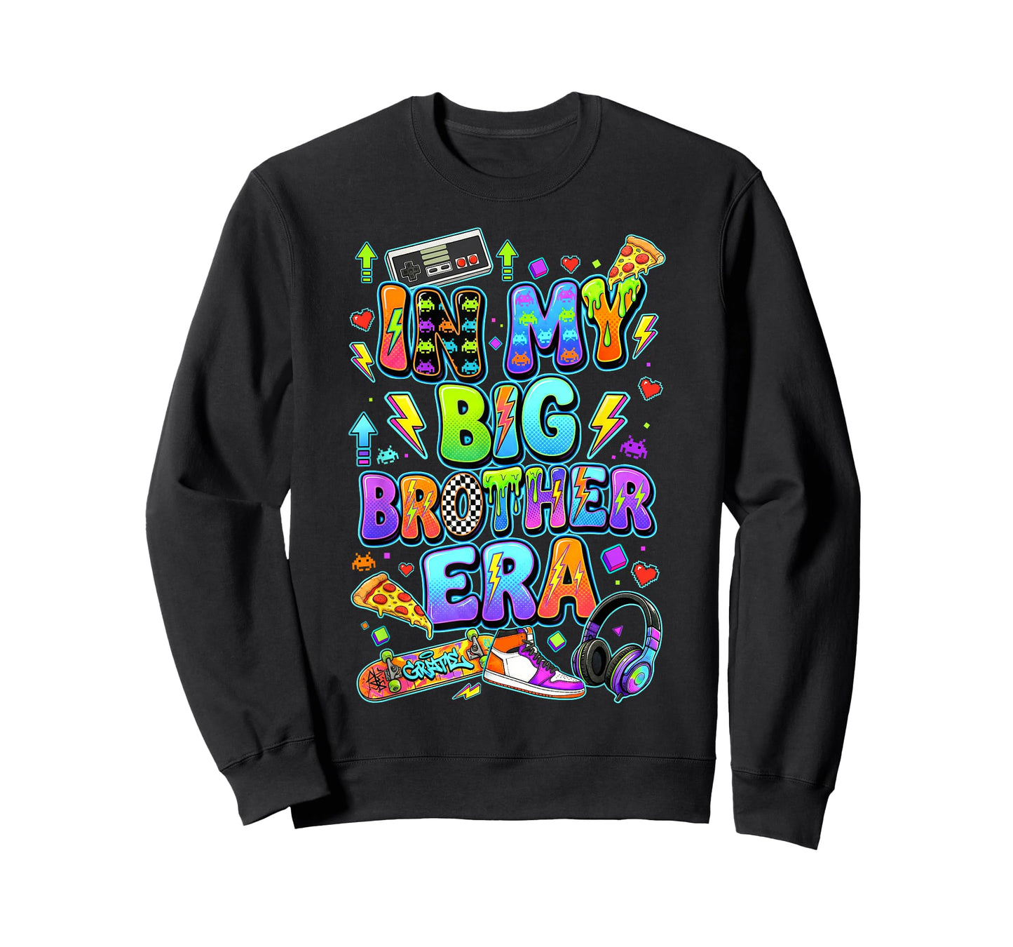 in My Big-Brother Era Retro Gamer Boys Sibling Announcement T-Shirt