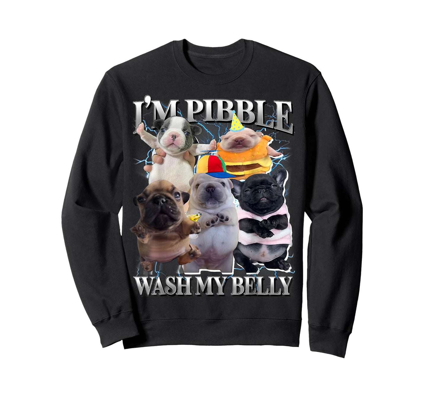 I Am Pibble Wash My Belly Funny Dog Clean My Belly Meme T-Shirt