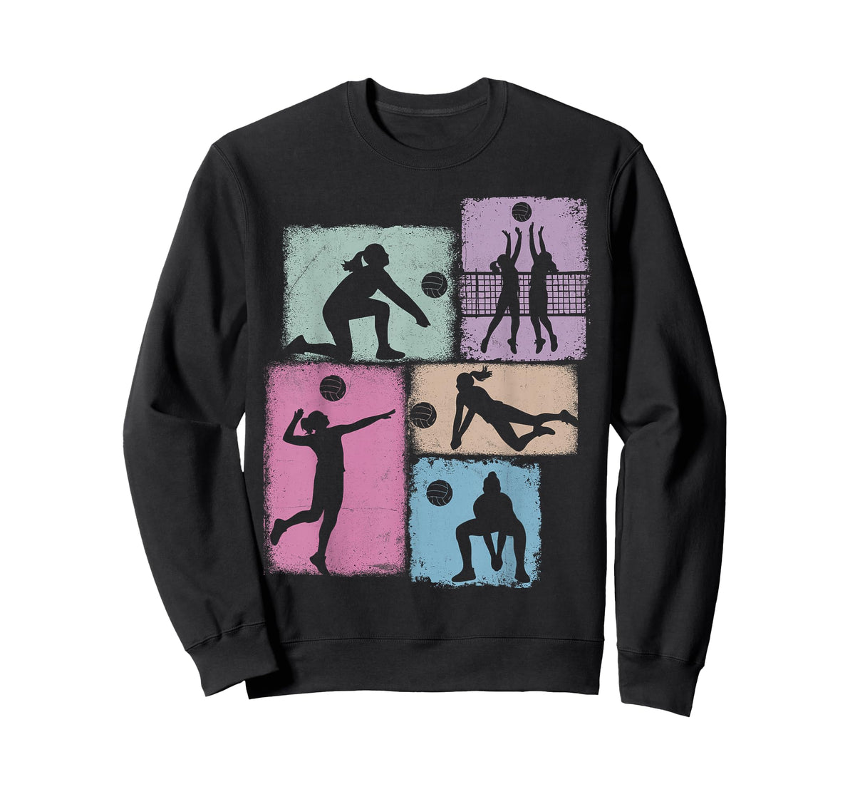 Volleyball Player Collage Women Kids Coach Youth Girl T-Shirt