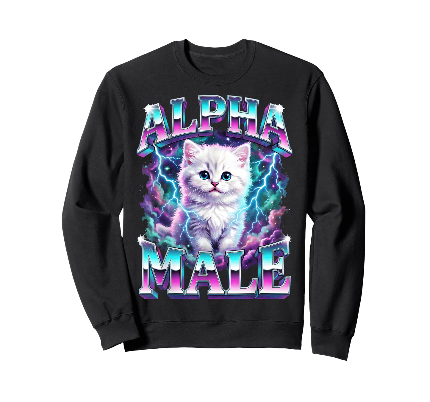 Alpha Male Cat Kitten Funny for Men Women T-Shirt