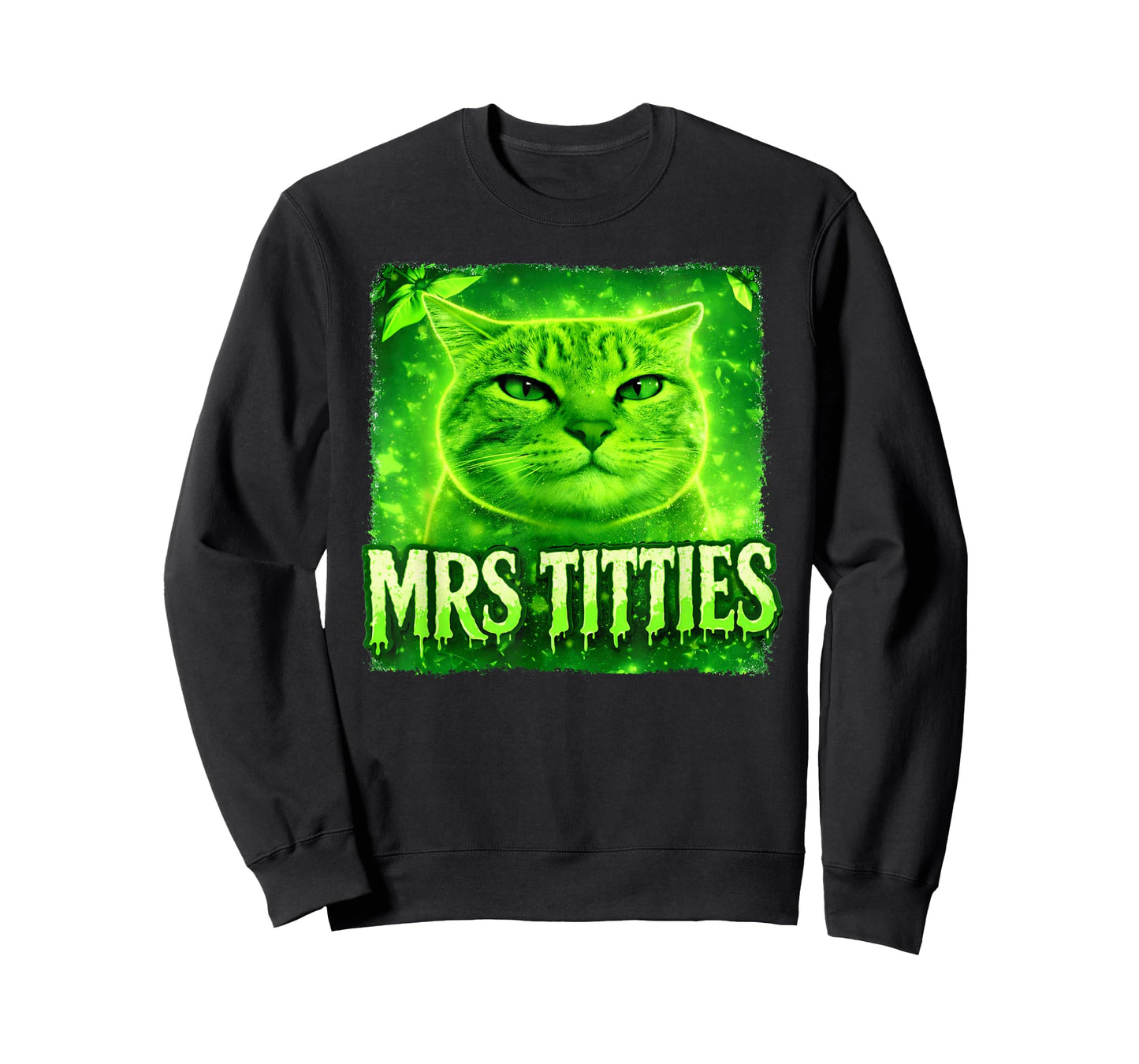 Mrs Titties Funny Cat Meme Graphic Cat Lovers T-Shirt