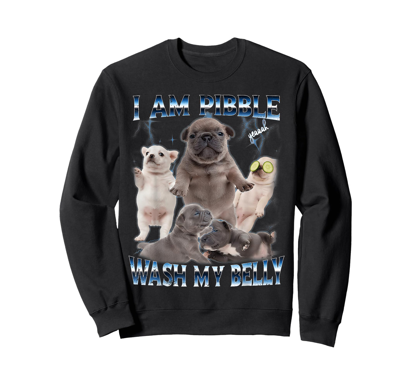 I Am Pibble Wash My Belly Funny Dog Clean My Belly Meme T-Shirt