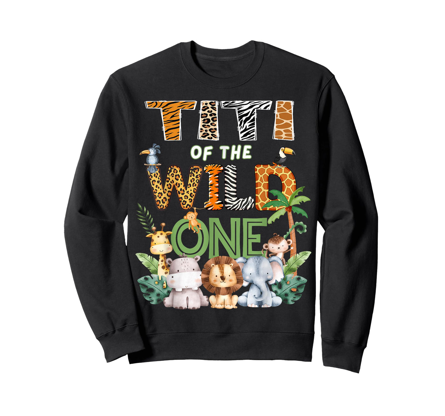 Titi of The Wild One Safari 1St Birthday Kids T-Shirt