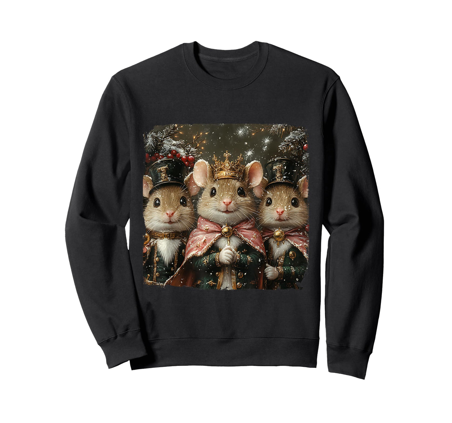 Fairy Mouse Nutcracker Team Pink Ballet Vintage Christmas T-Shirt