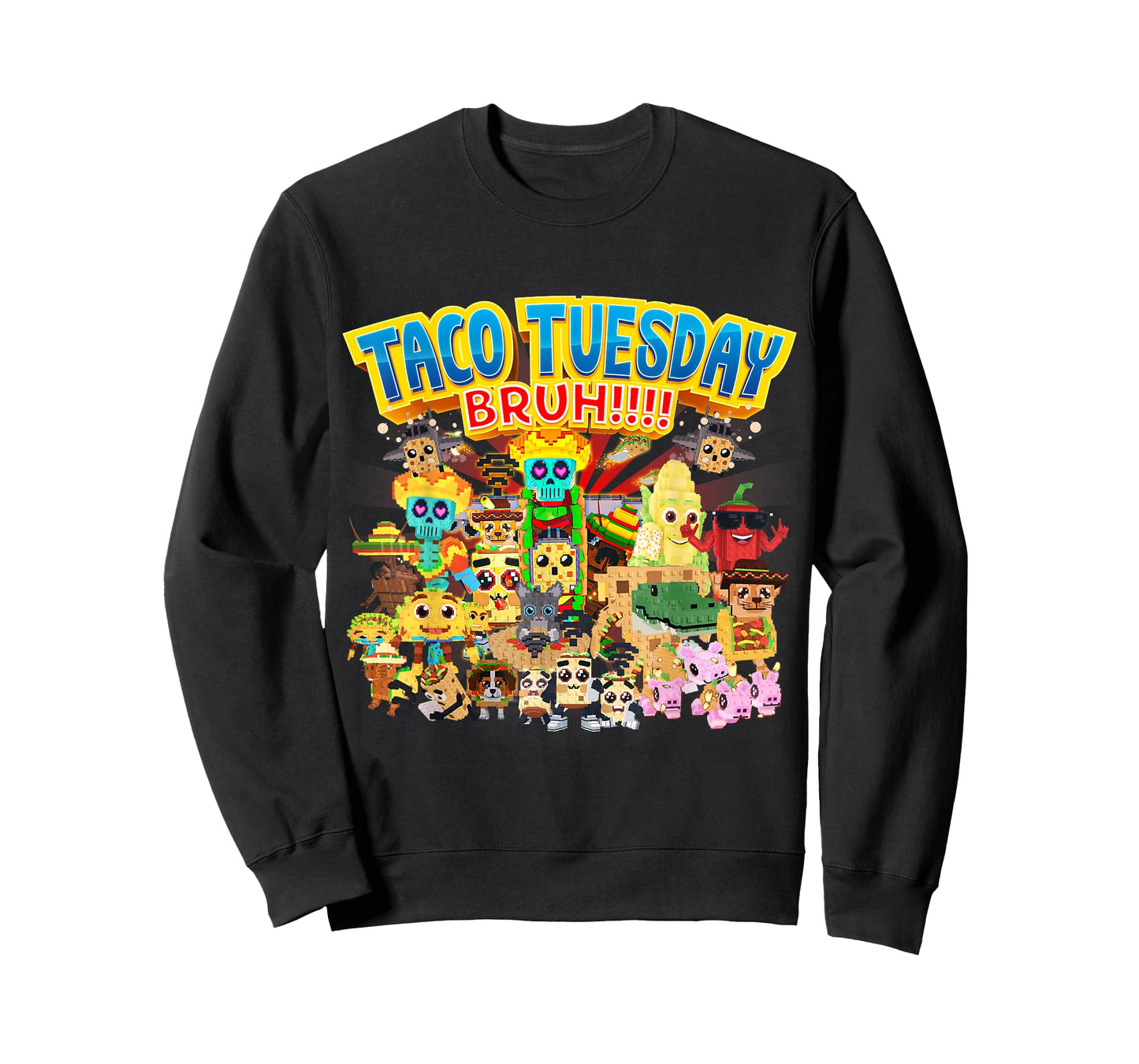 Taco Tuesday Bruh Funny Every Taco Brainrots for Boys Kids T-Shirt