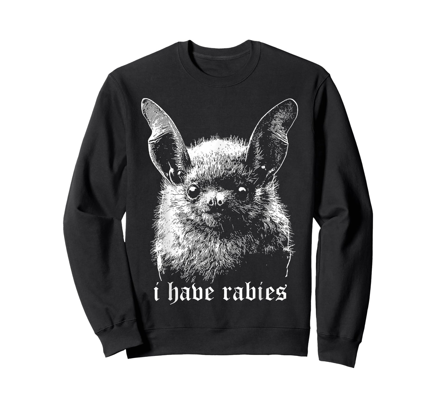 Vintage I Have Rabies Bat Funny Meme Quotes T-Shirt
