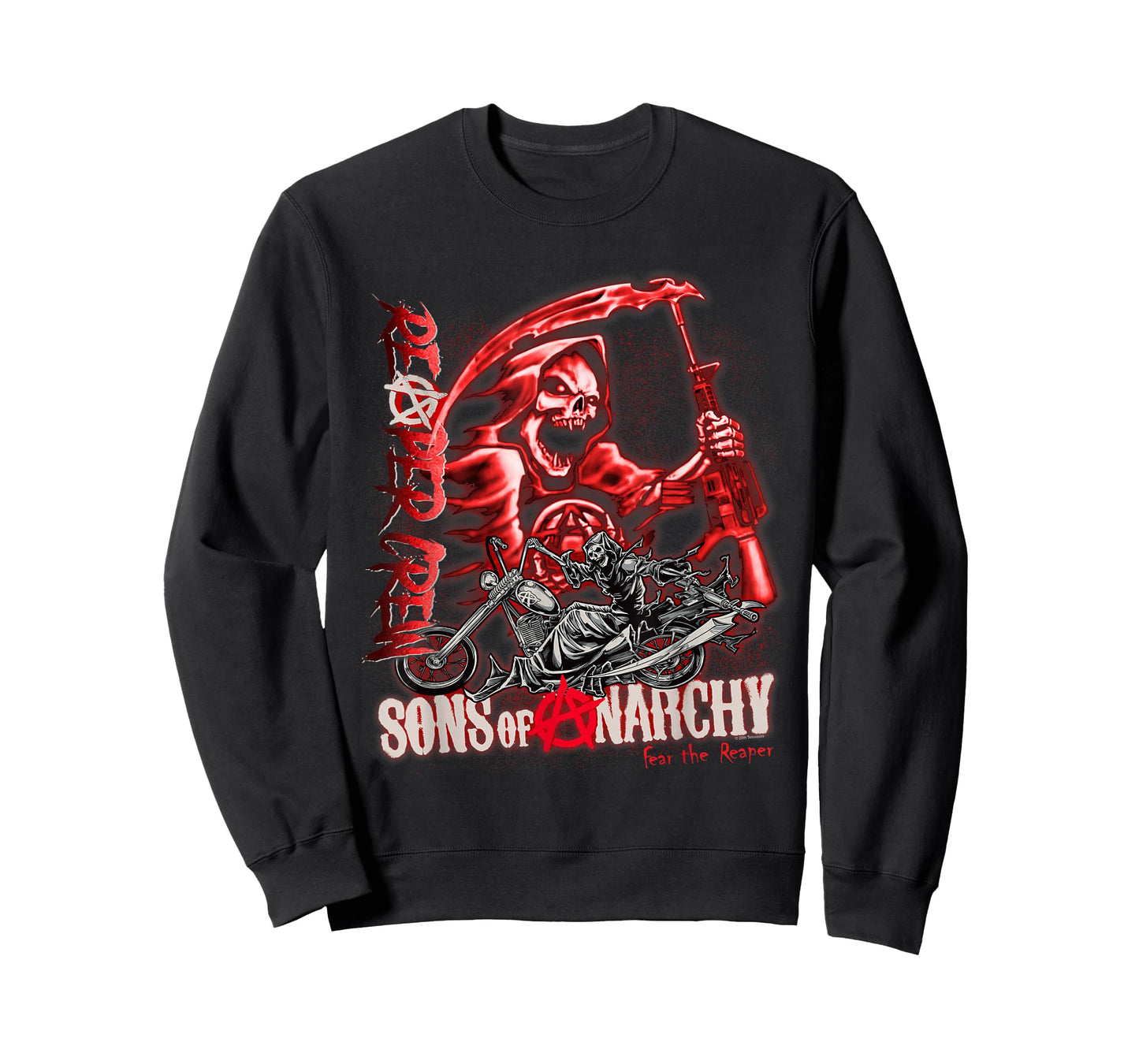 Sons of Anarchy Throwback Fear The Reaper Biker TV Show T-Shirt