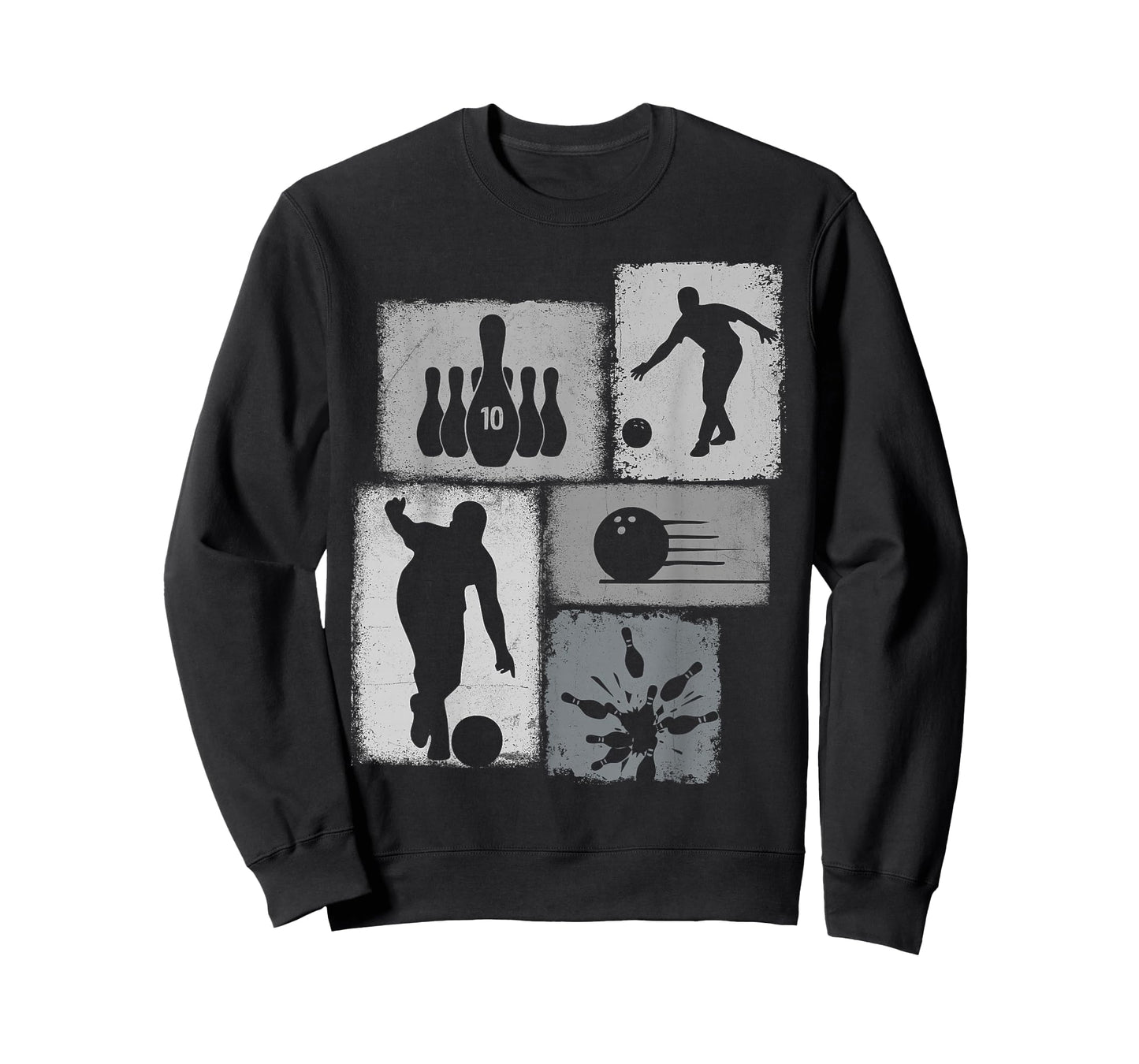 Bowling Collage Bowler Men Women Coach Youth T-Shirt