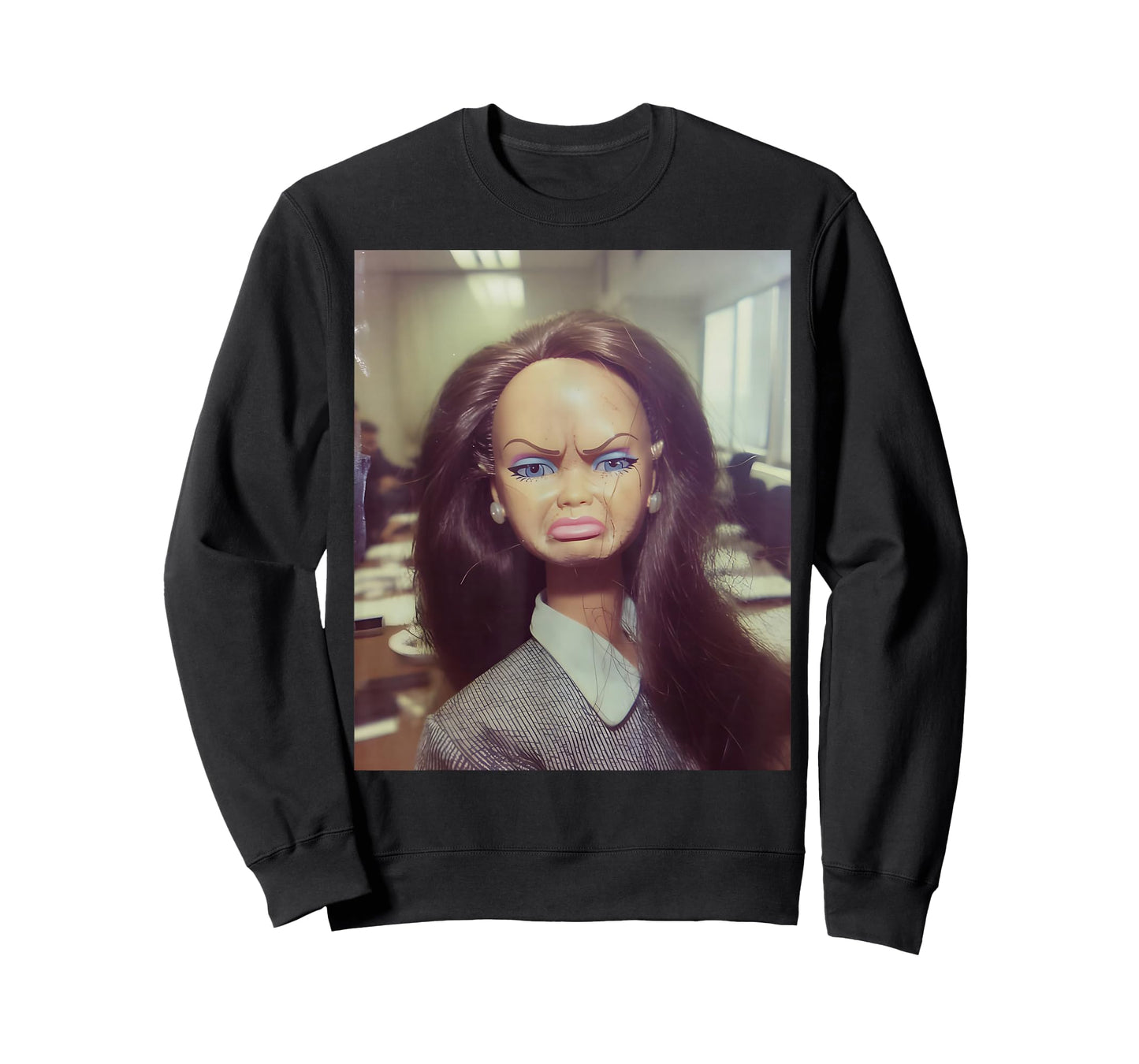 Distressed Doll Face Meme T-Shirt