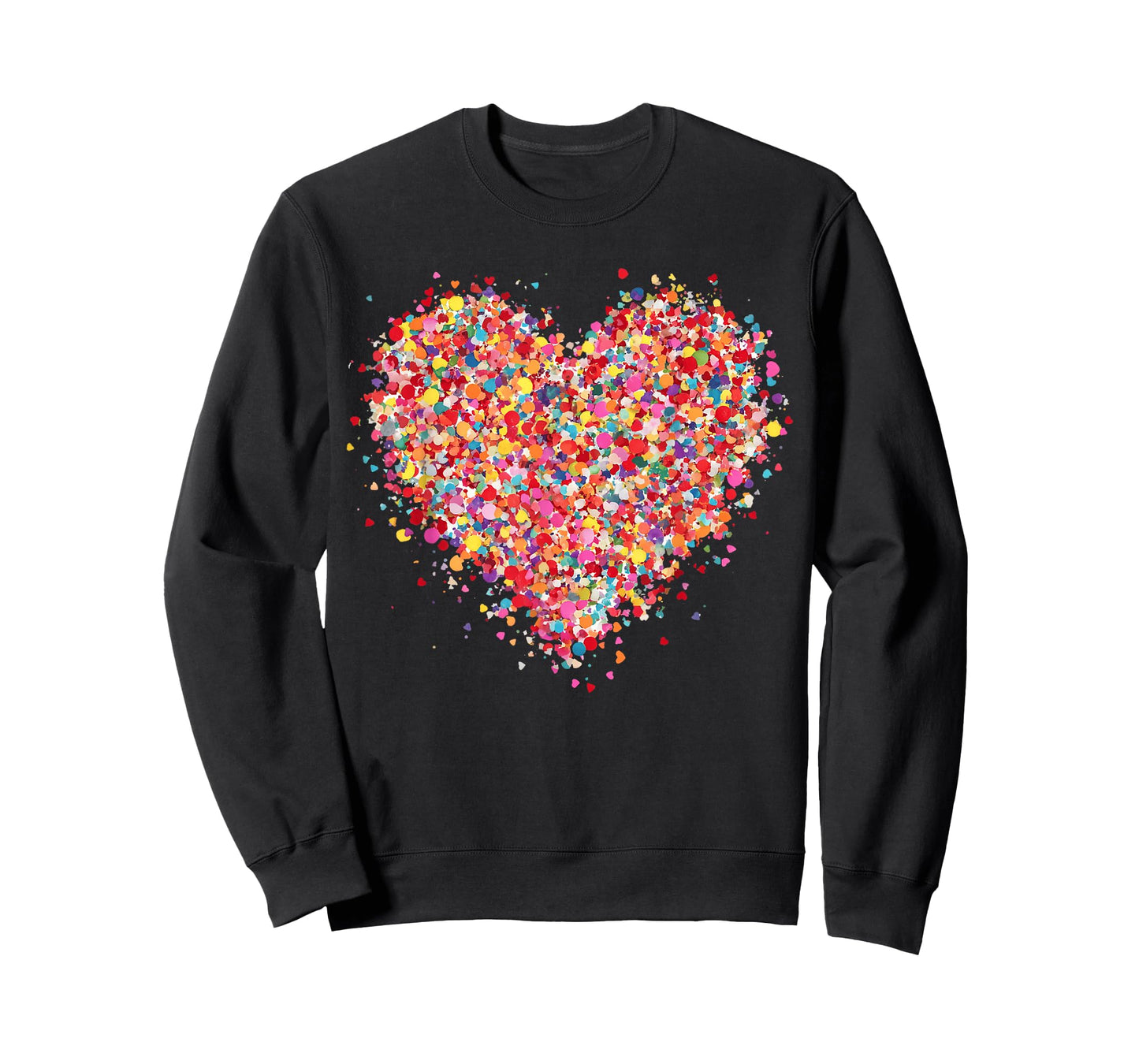Valentine Colorful Confetti Heart Men Women Kid T-Shirt