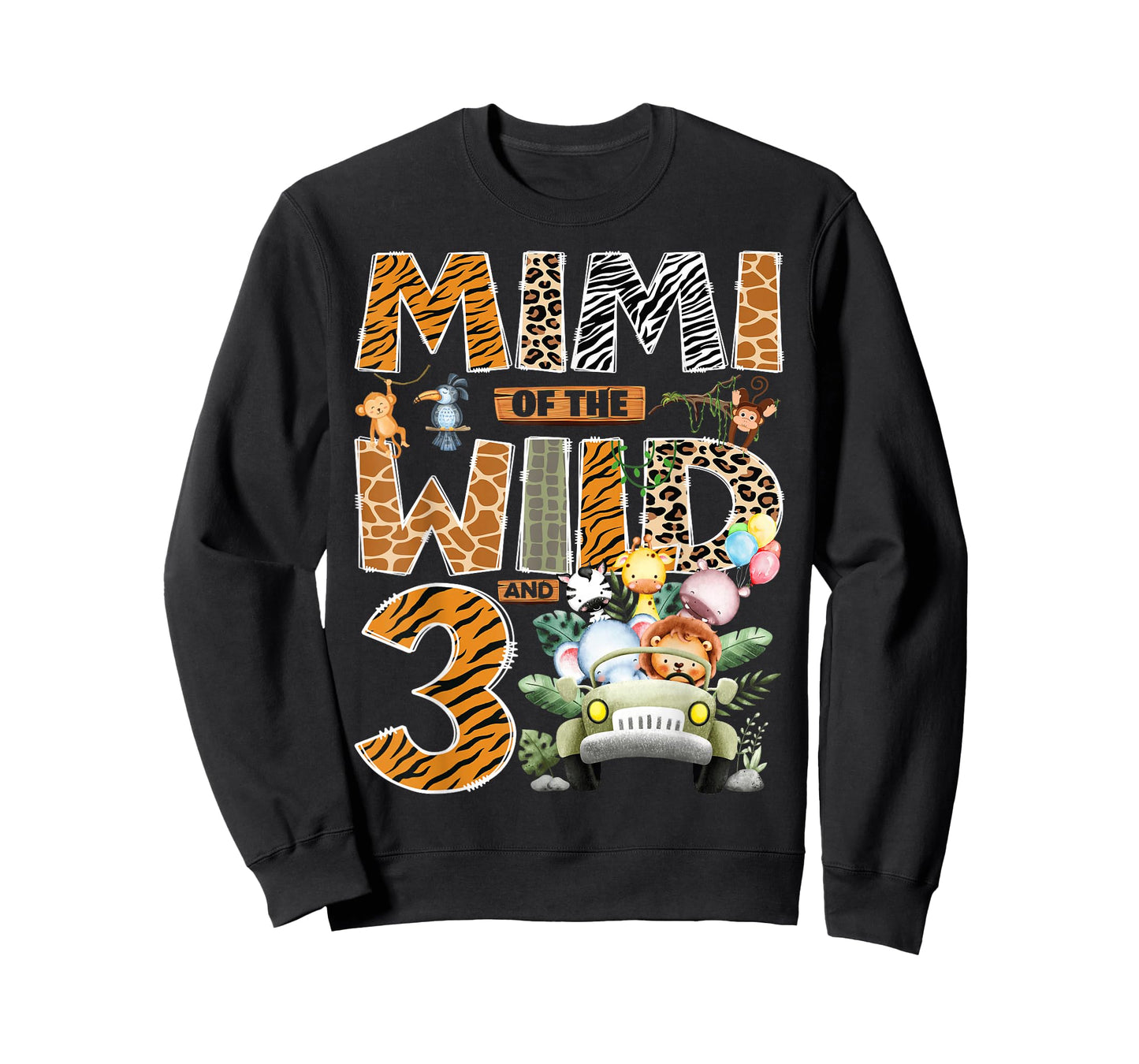 Mimi of The Wild Three 3rd Birthday Boy Safari Jungle T-Shirt