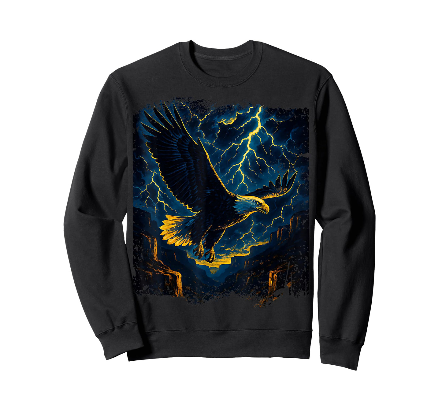 Eagle Flying Over Canyon for Men Women & Kids T-Shirt