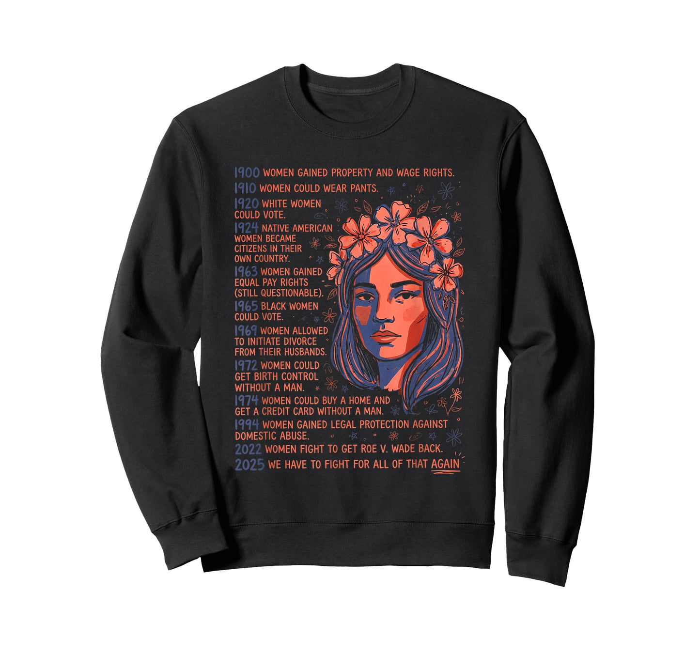 Timeline Feminist Protest Activism T-Shirt