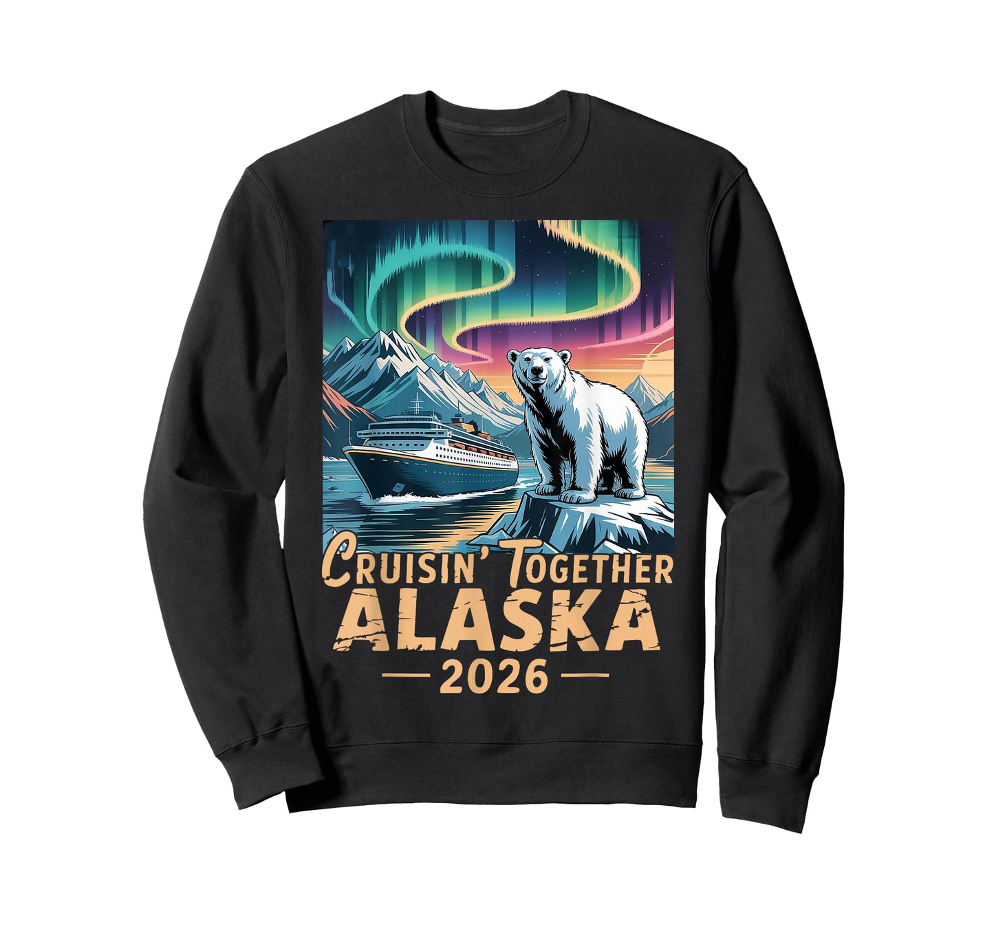 Family Alaska Cruise Trip Bear Cruising Together Alaska 2026 T-Shirt