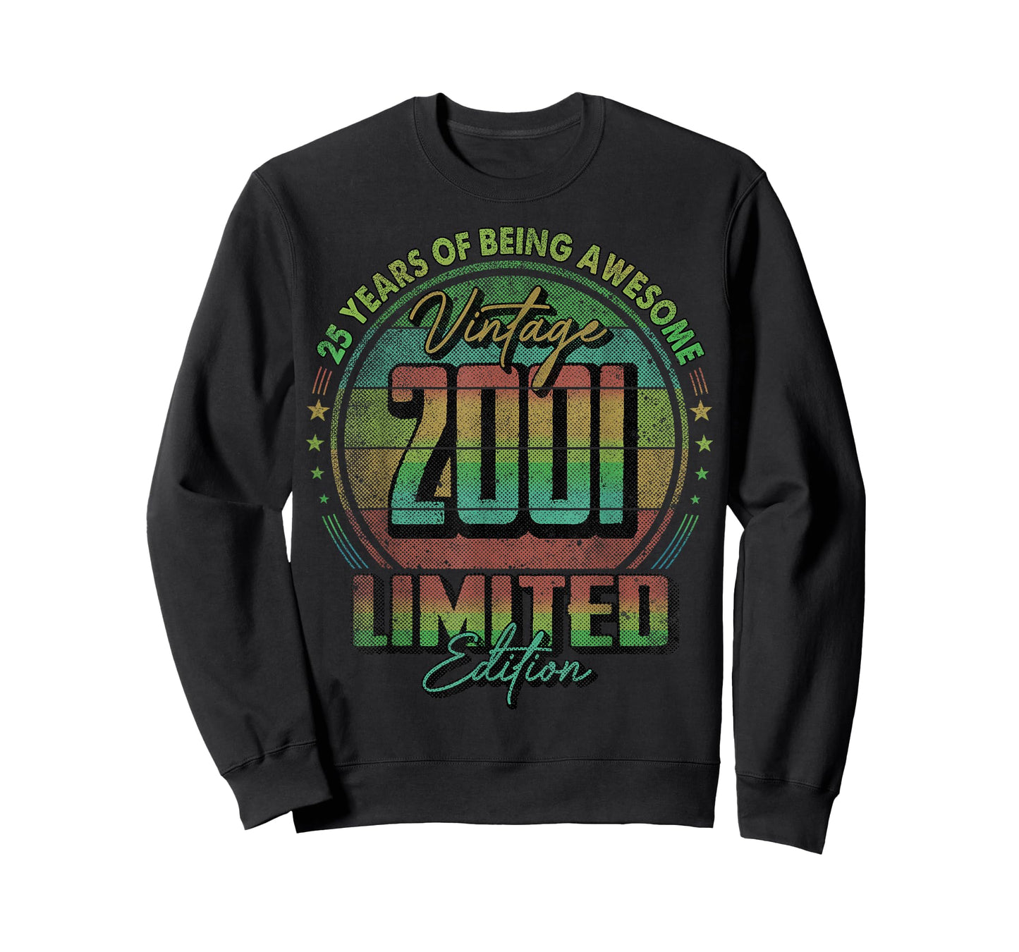 Vintage 2001 Limited Edition Shirt 25 Year Old 25th Birthday T-Shirt