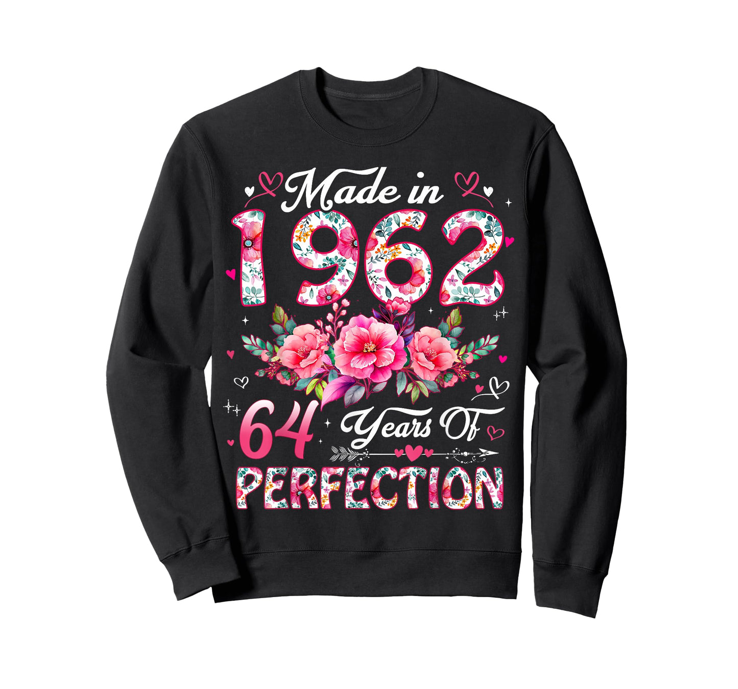 64 Year Old Made in 1962 Floral 64th Birthday Women T-Shirt
