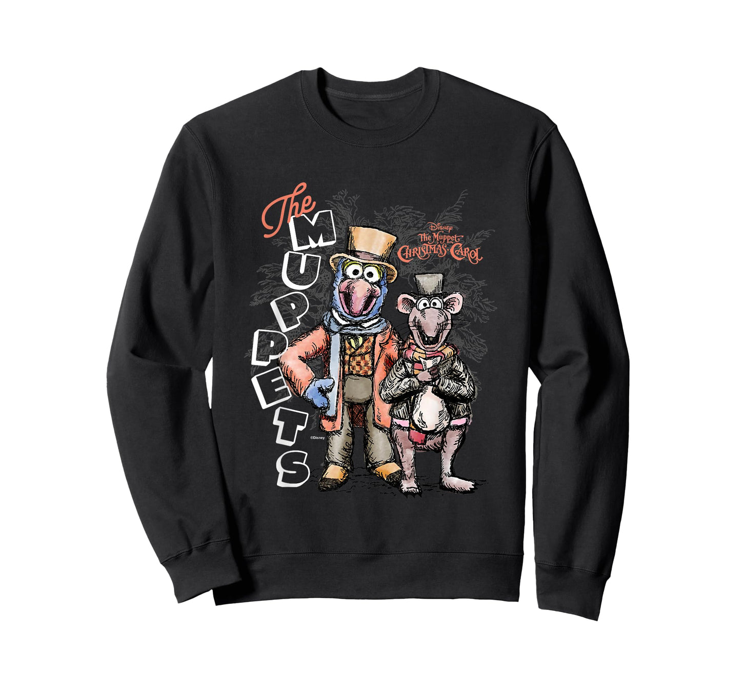 Disney The Muppet Christmas Carol Gonzo Rizzo Sketch T-Shirt