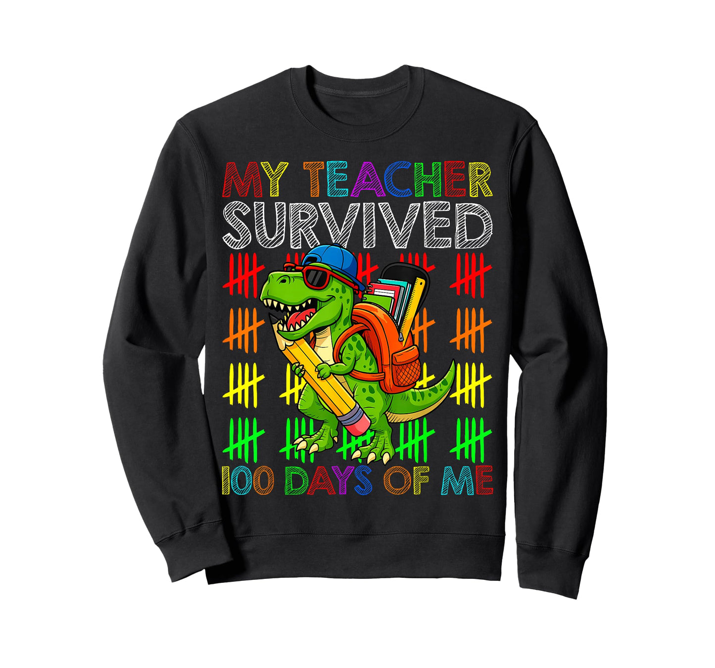 My Teacher Survived 100 Days of Me Funny 100 Days of School T-Shirt