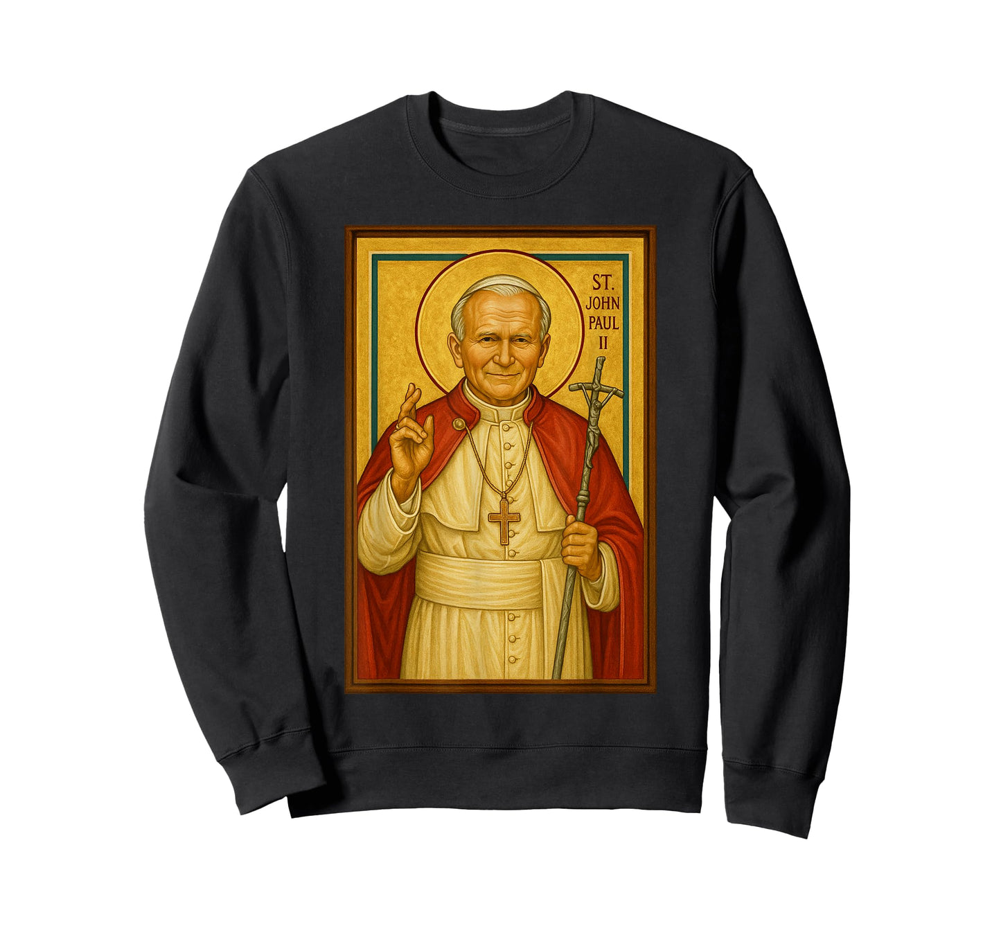 Catholic Christian Pope John Paul II Icon T-Shirt